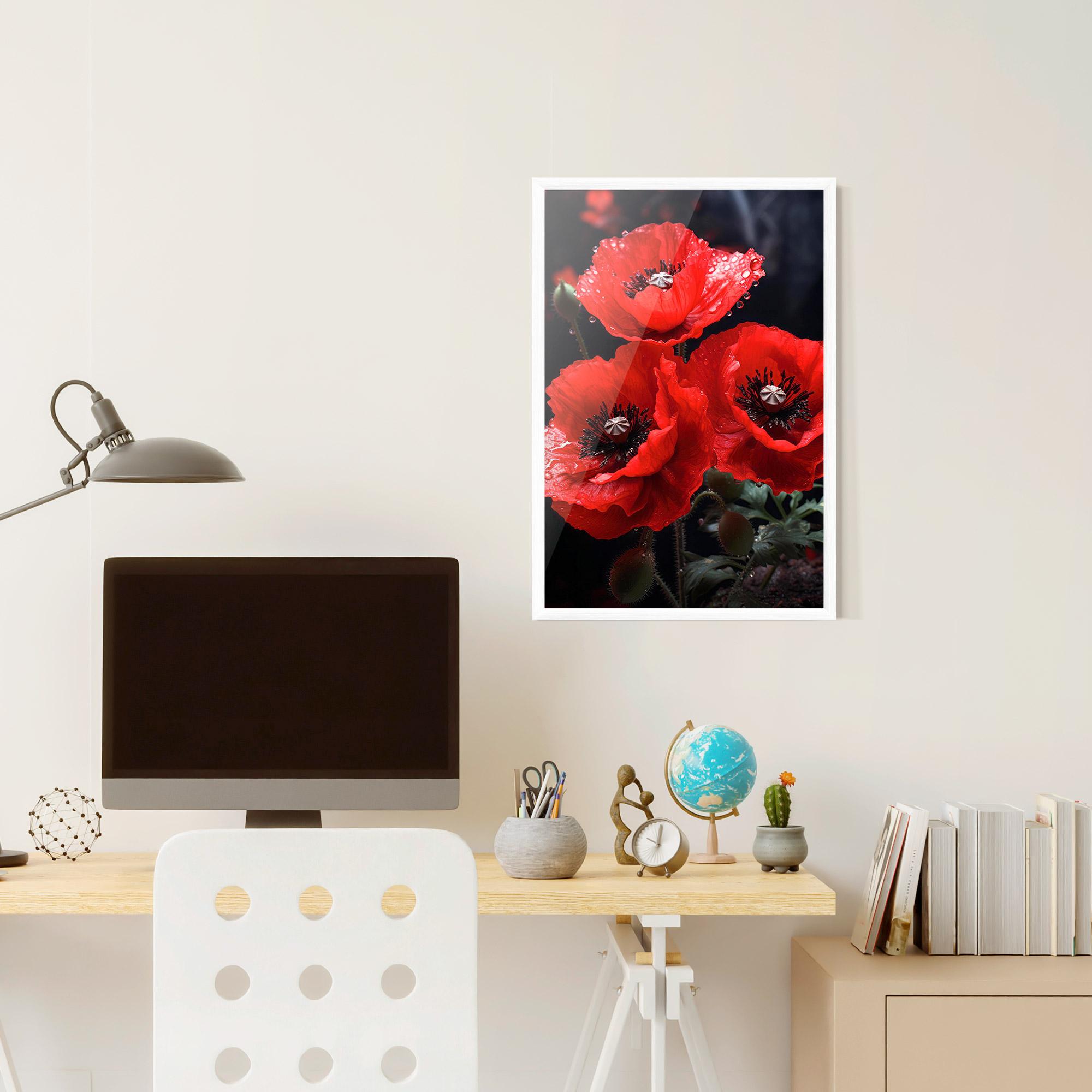 Poster Înrămat Red Poppy mockup 6