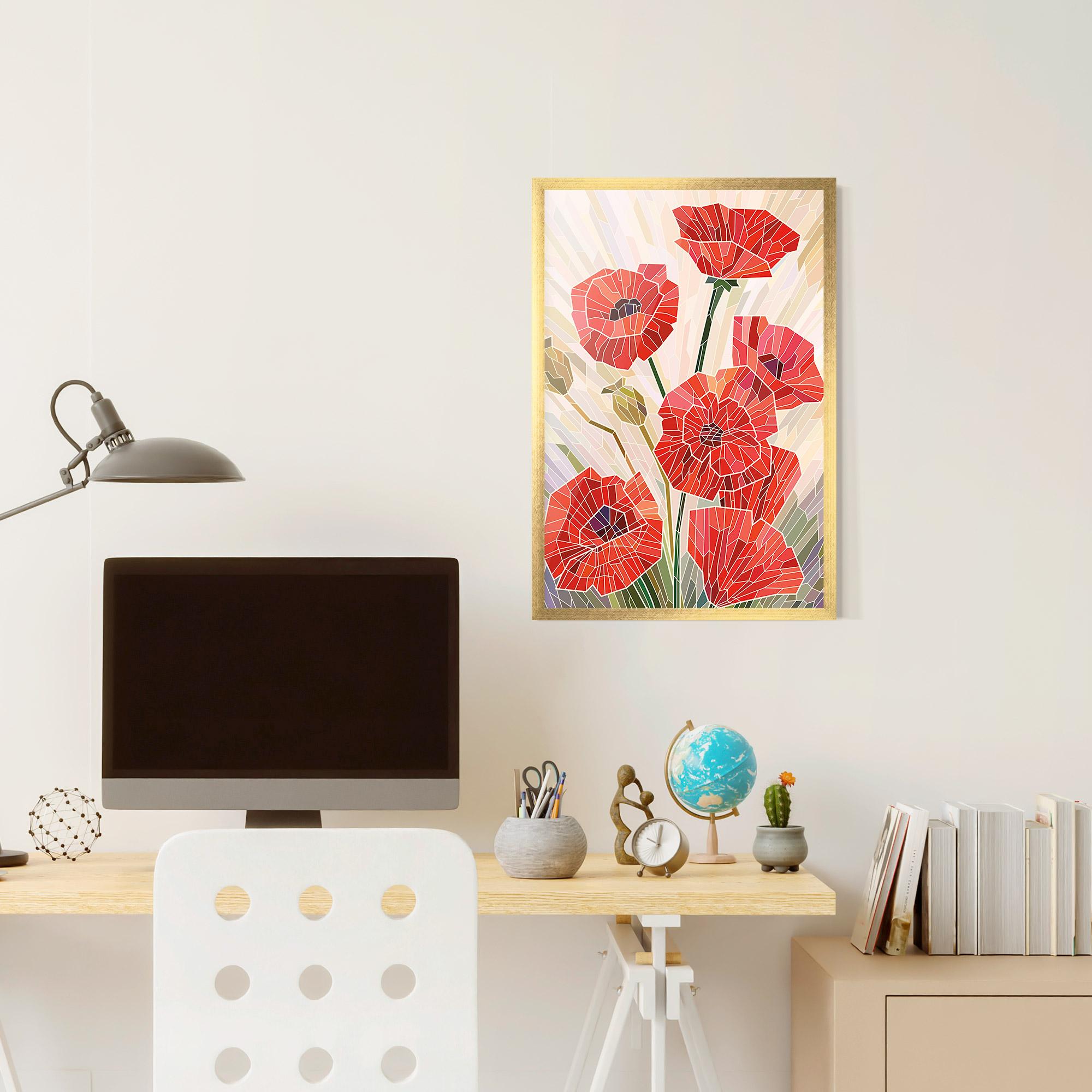 Poster Înrămat Poppy Glass mockup 6