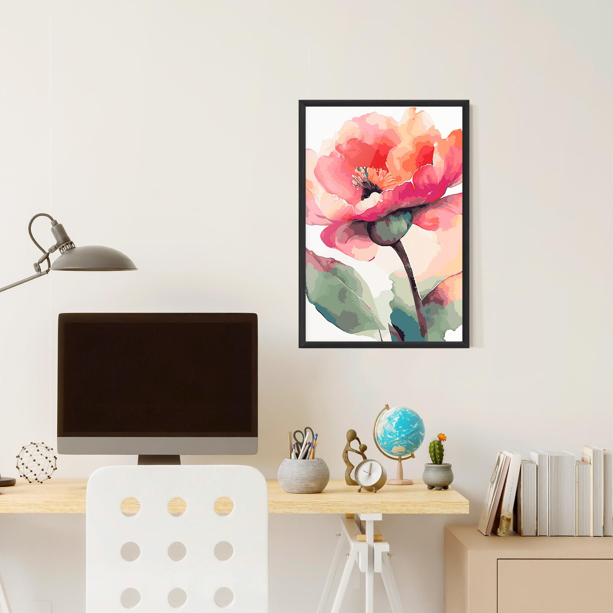 Poster Înrămat Pastel Poppy mockup 6