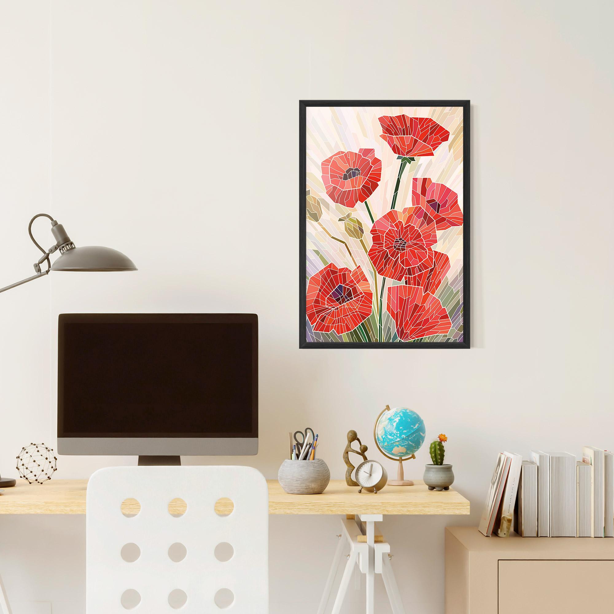 Poster Înrămat Poppy Glass mockup 6