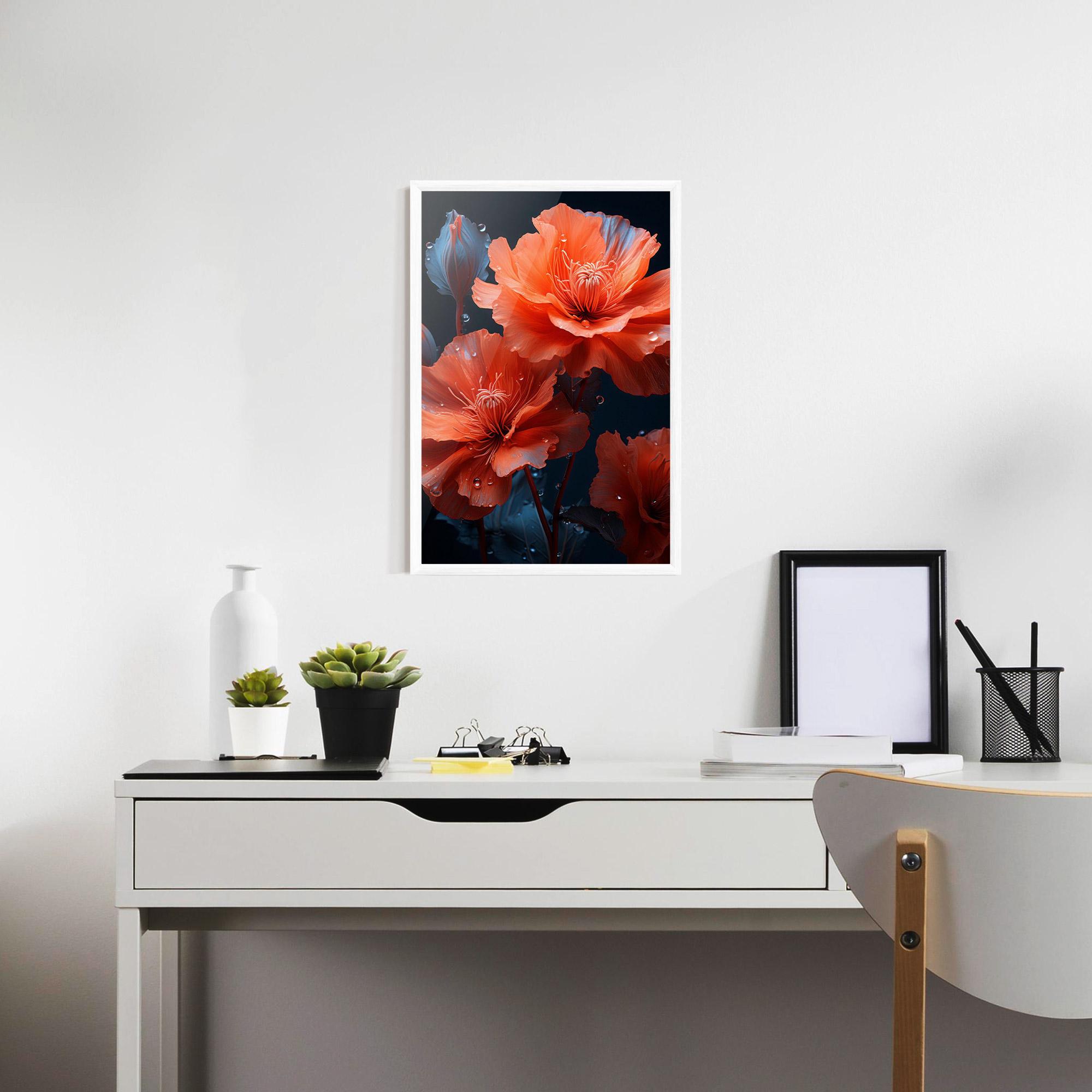 Poster Înrămat Orange Poppy mockup 7