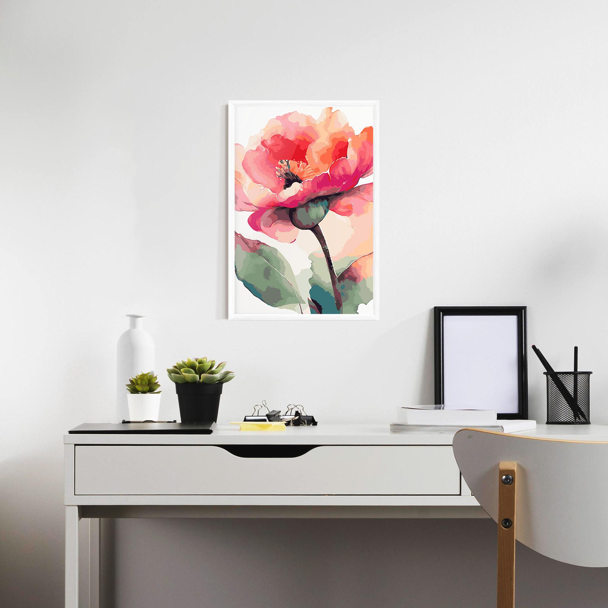 Poster Înrămat Pastel Poppy mockup 7