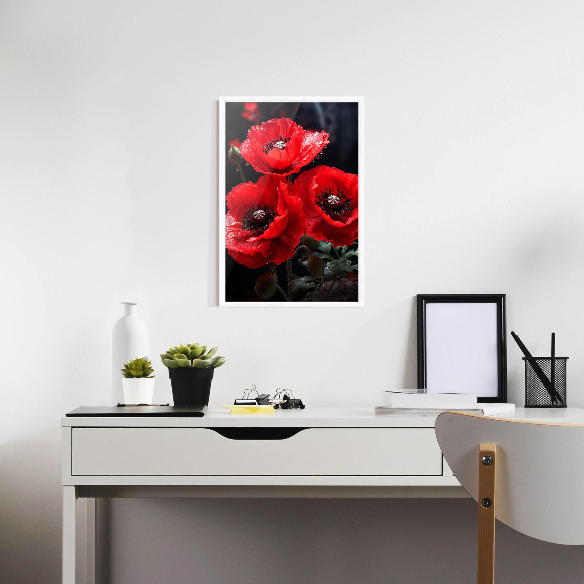 Poster Înrămat Red Poppy mockup 7