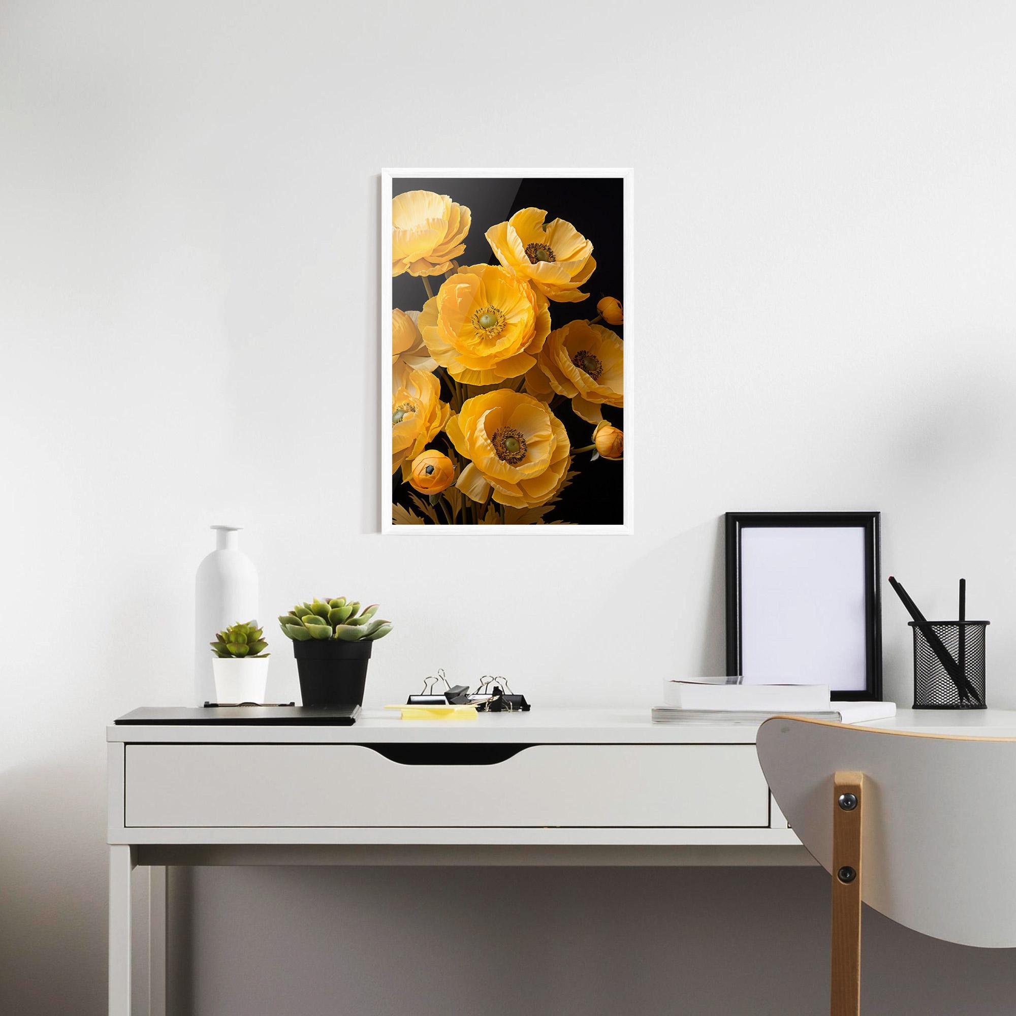 Poster Înrămat Yellow Poppy mockup 7
