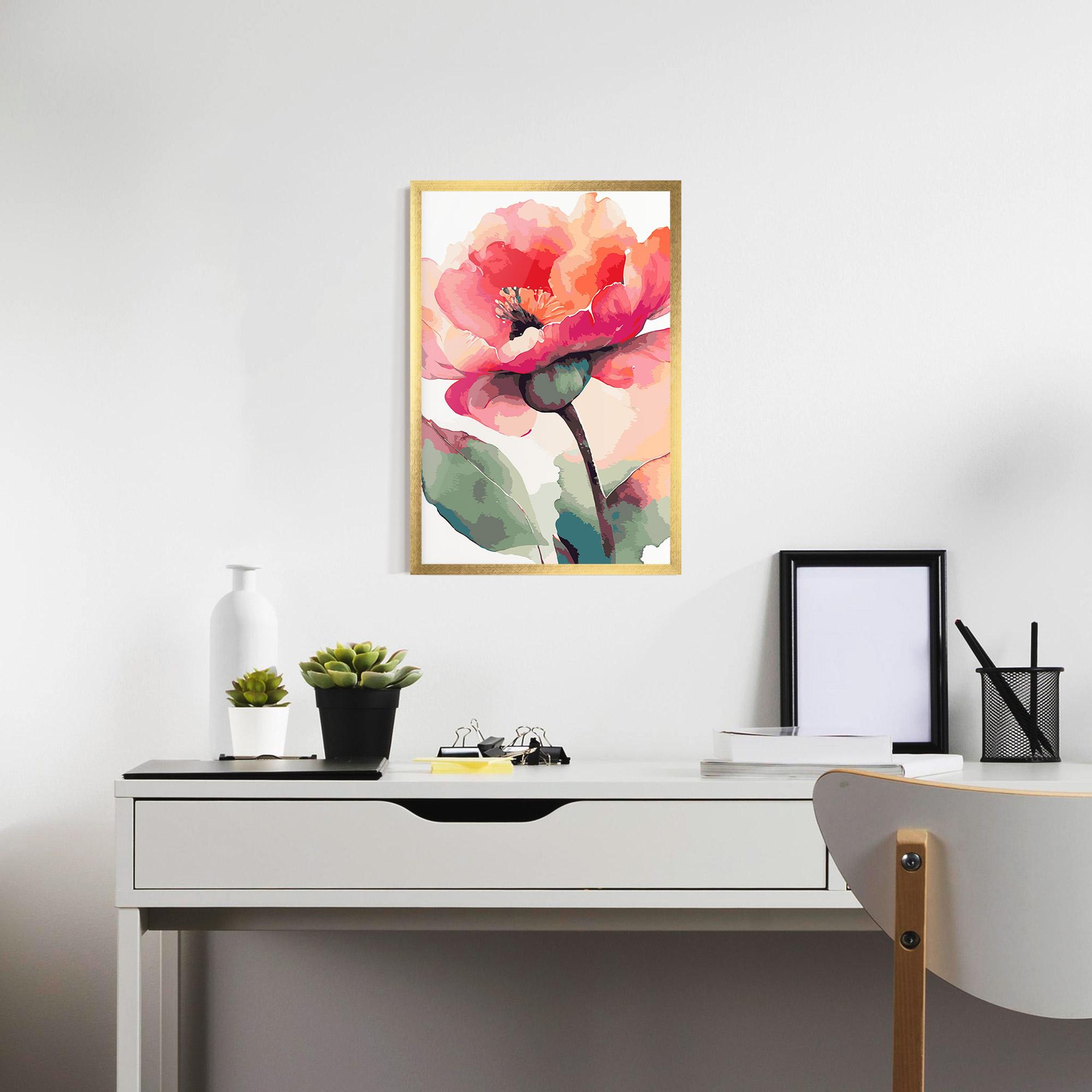 Poster Înrămat Pastel Poppy mockup 7