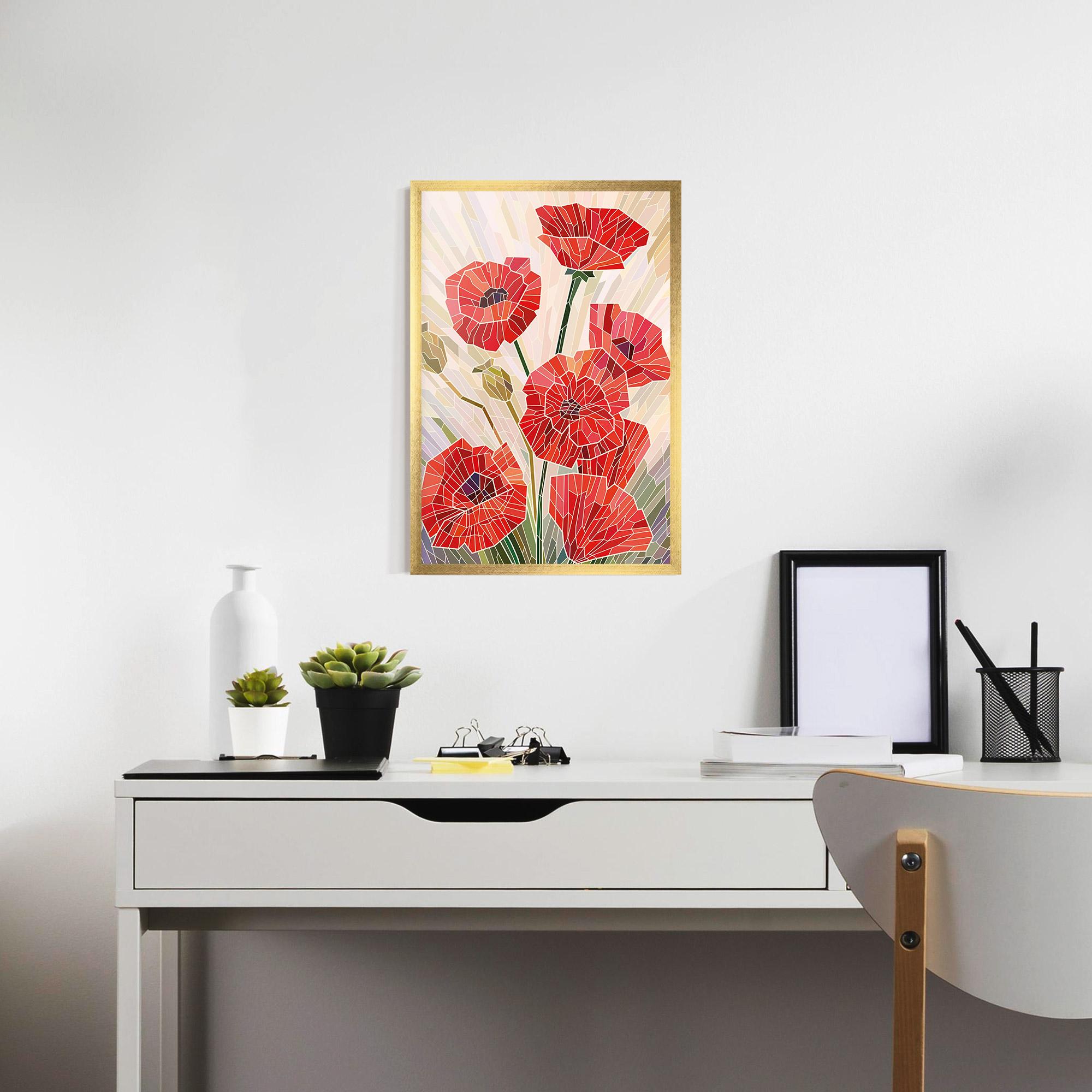Poster Înrămat Poppy Glass mockup 7