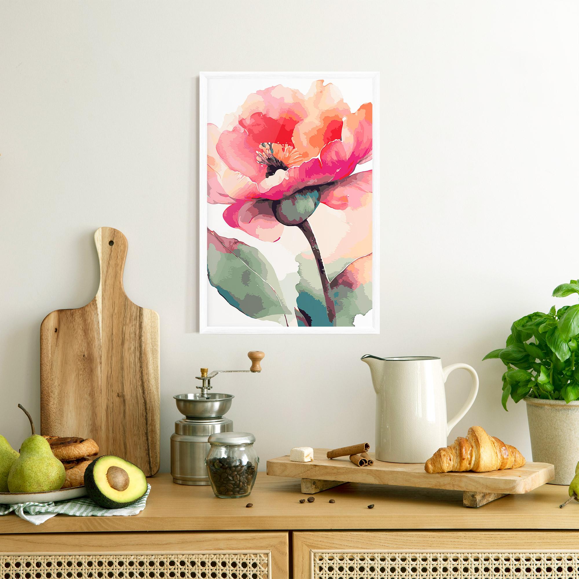 Poster Înrămat Pastel Poppy mockup 8