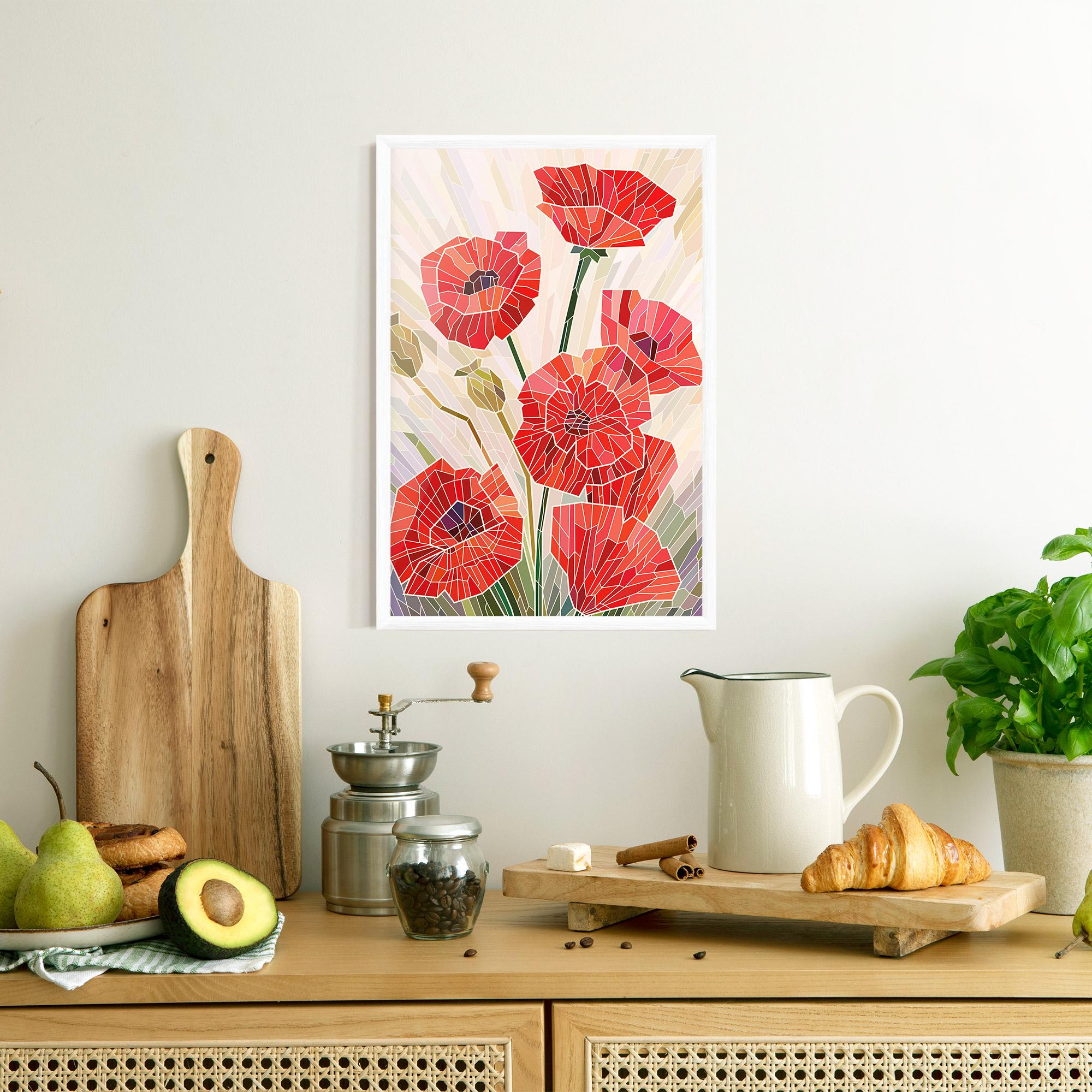 Poster Înrămat Poppy Glass mockup 8