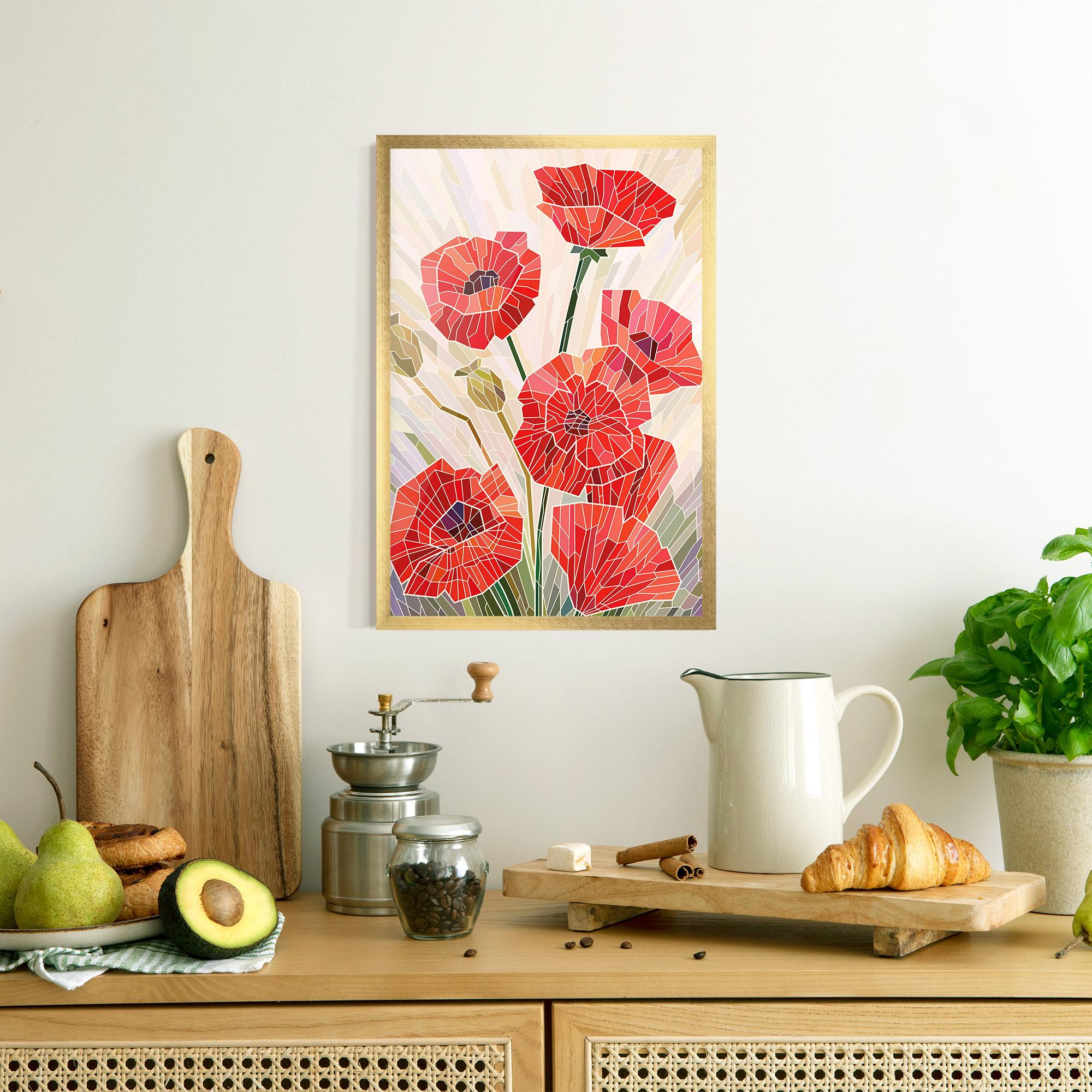 Poster Înrămat Poppy Glass mockup 8