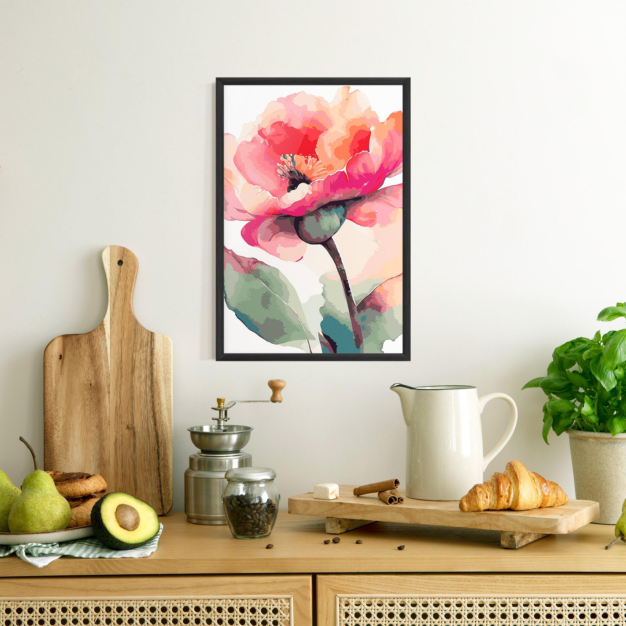 Poster Înrămat Pastel Poppy mockup 8