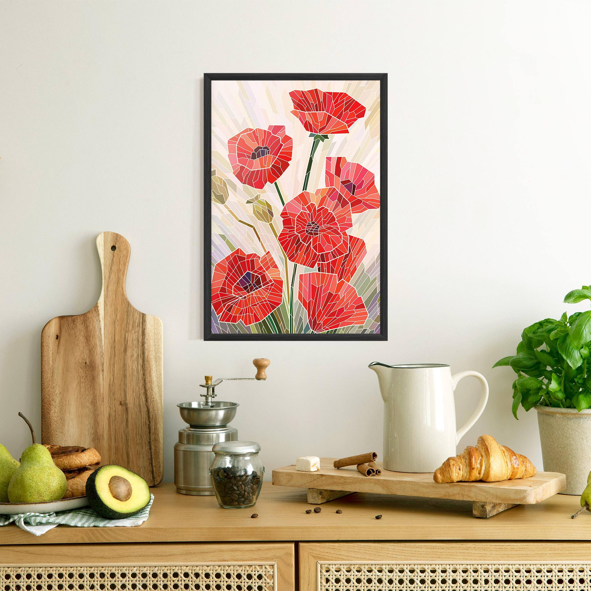 Poster Înrămat Poppy Glass mockup 8