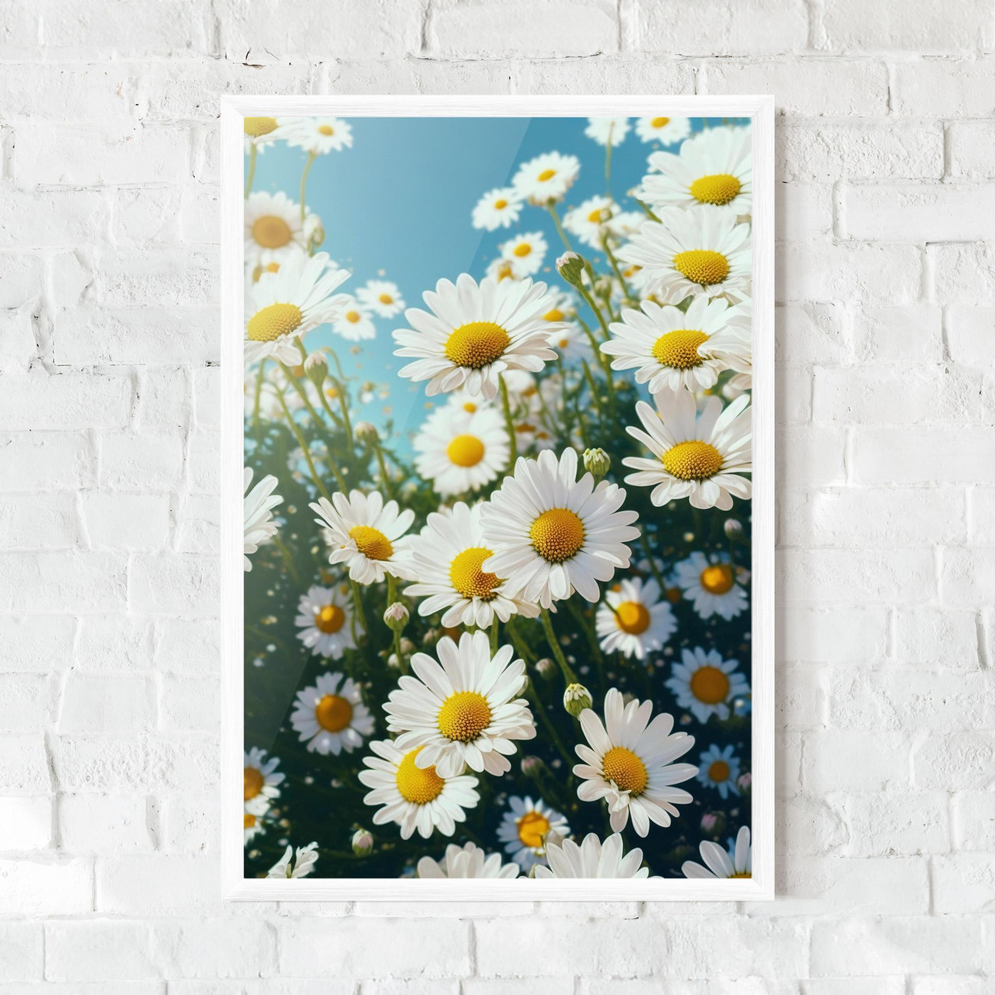 Poster Înrămat Daisy Field View mockup 0