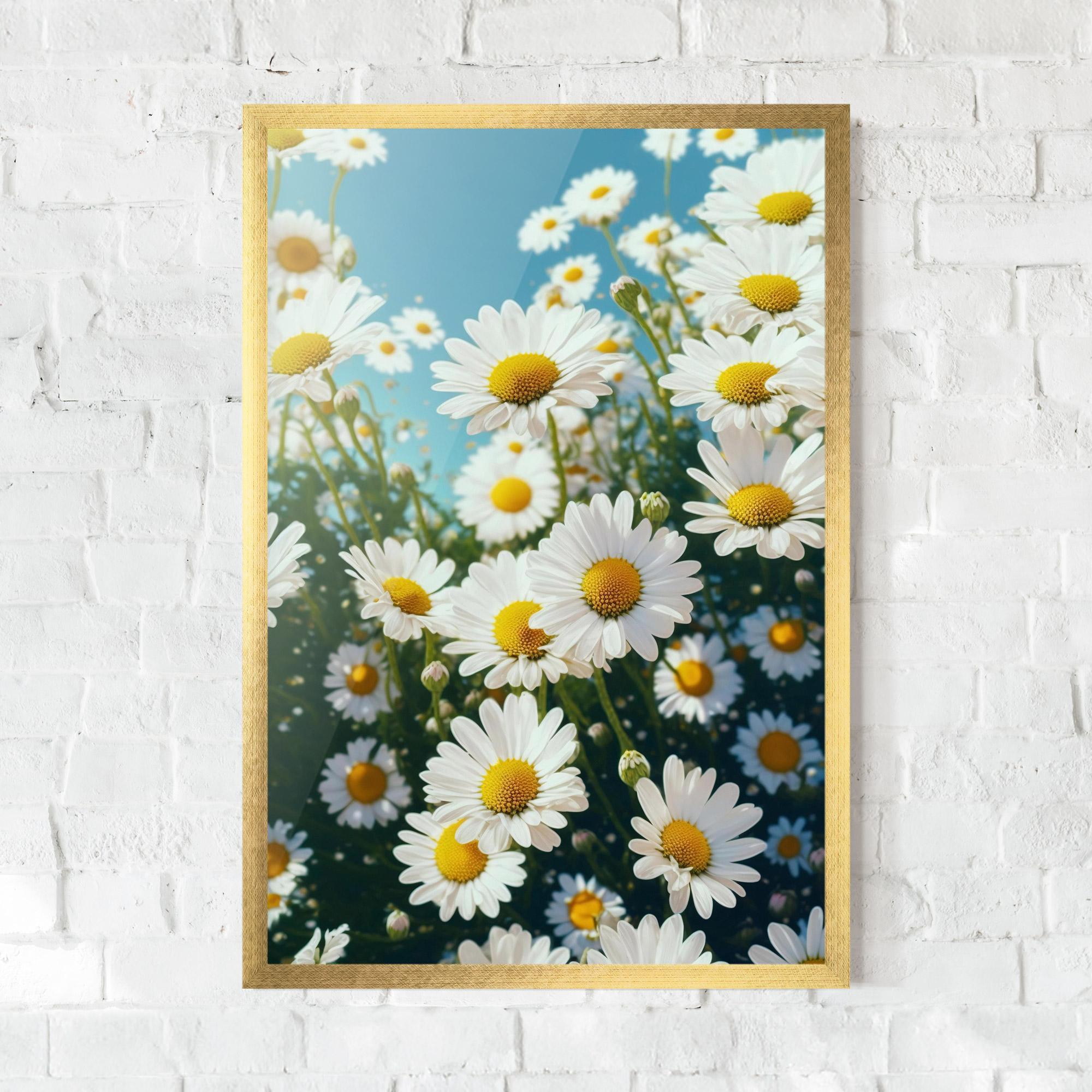 Poster Înrămat Daisy Field View mockup 0