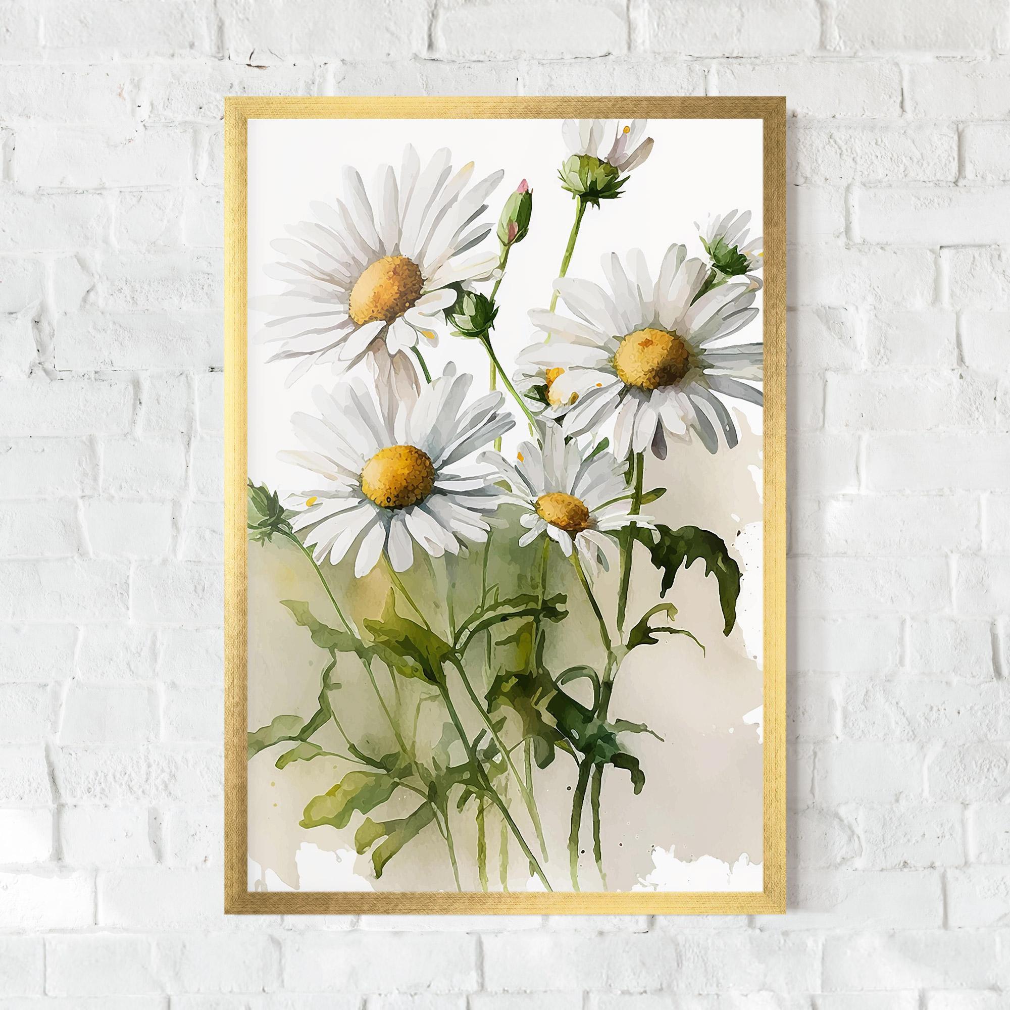 Poster Înrămat Painted Daisy mockup 0