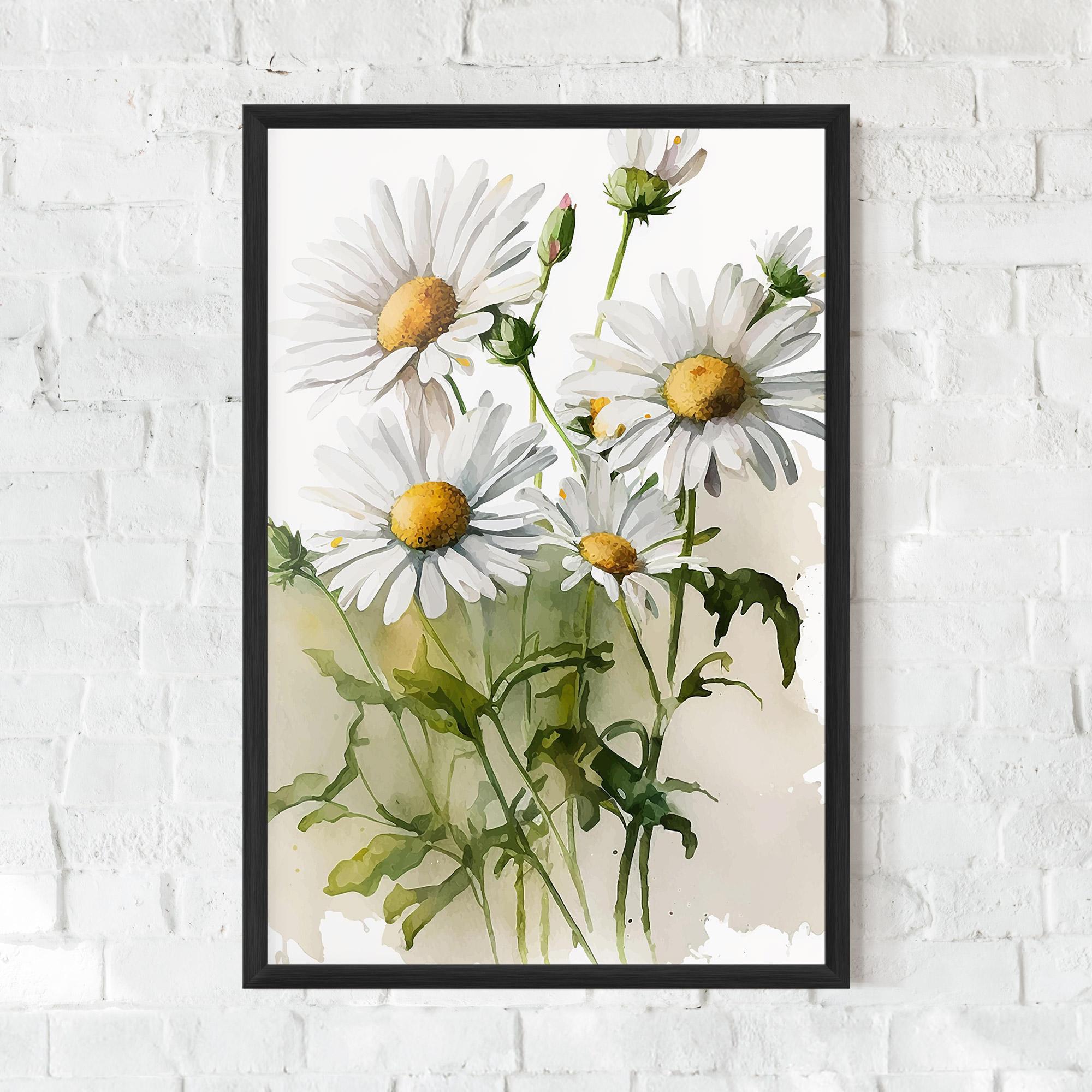 Poster Înrămat Painted Daisy mockup 0