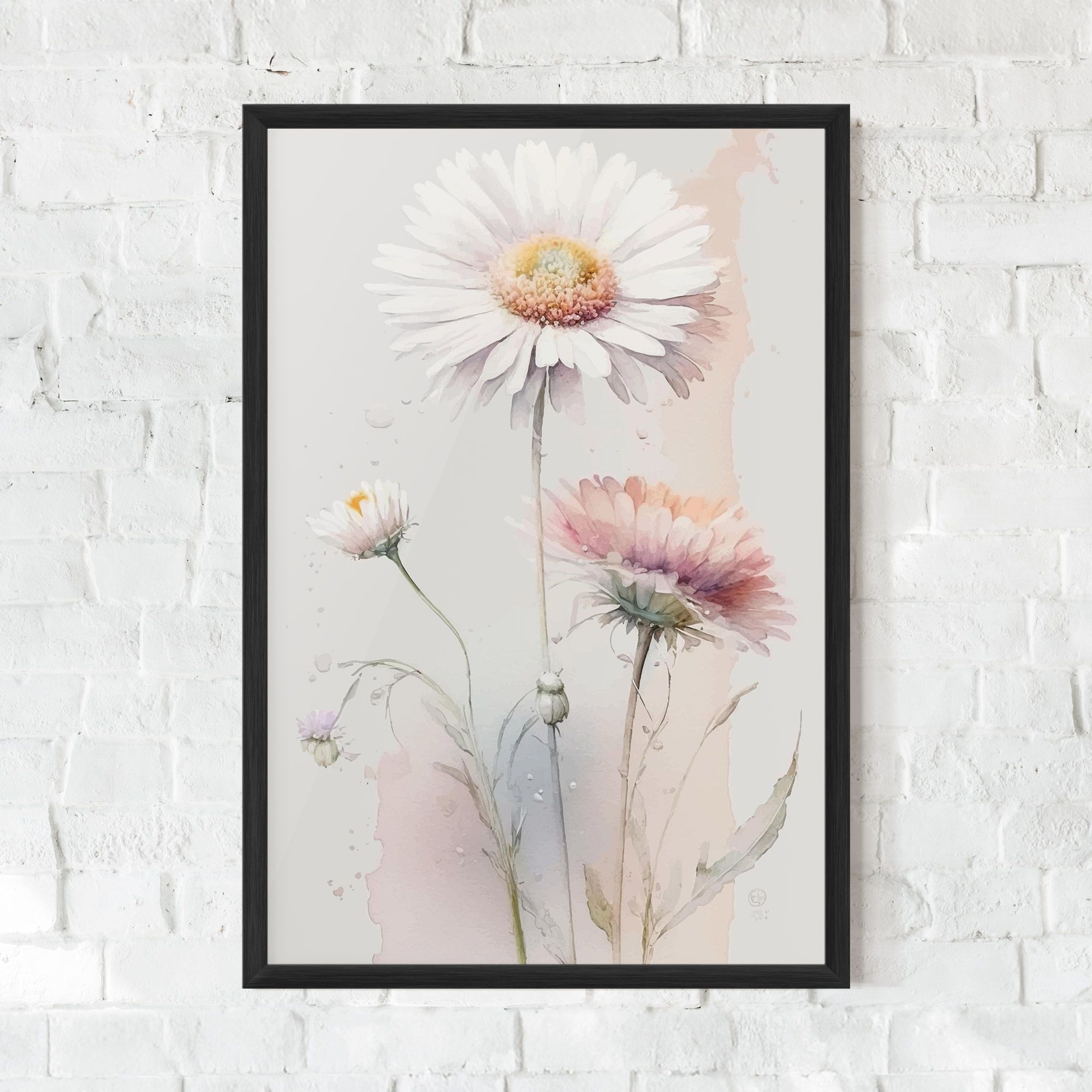 White Painted Daisy mockup 0