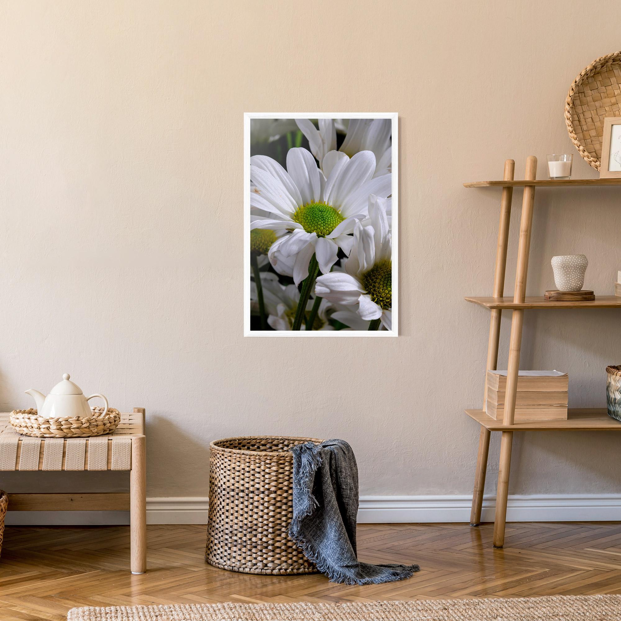 Poster Înrămat Green Middle Daisy View mockup 9
