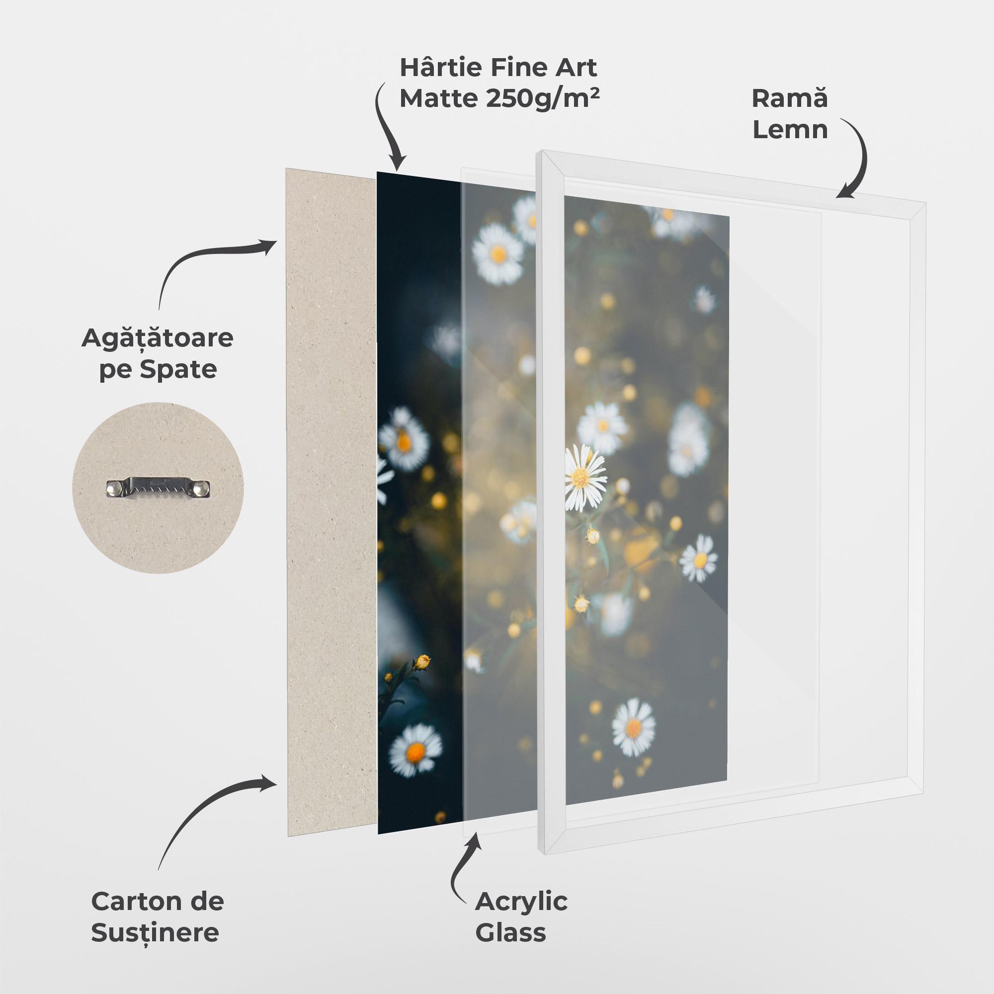 Poster Înrămat Small Daisy View mockup 1