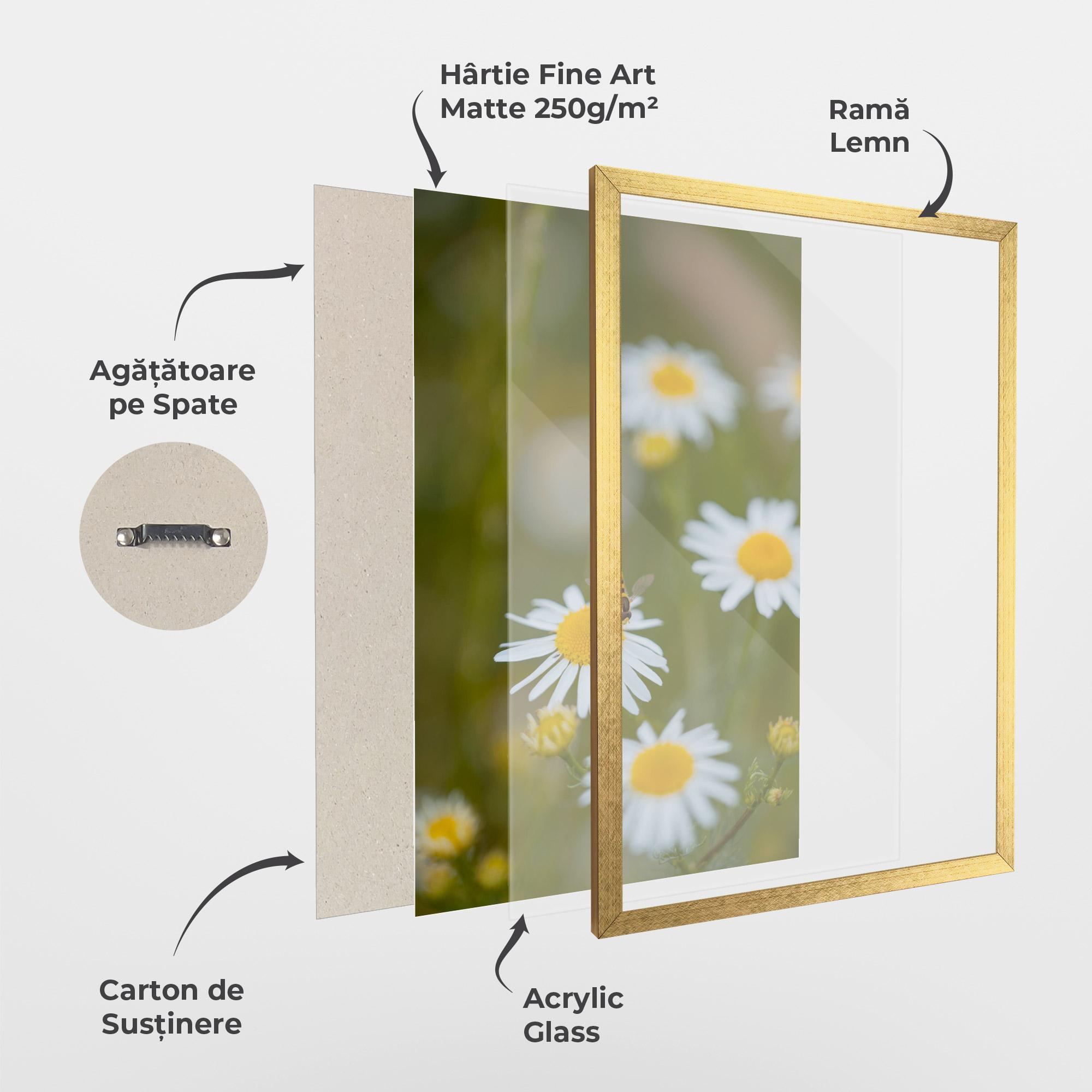 Poster Înrămat Bug On Small Daisy mockup 1