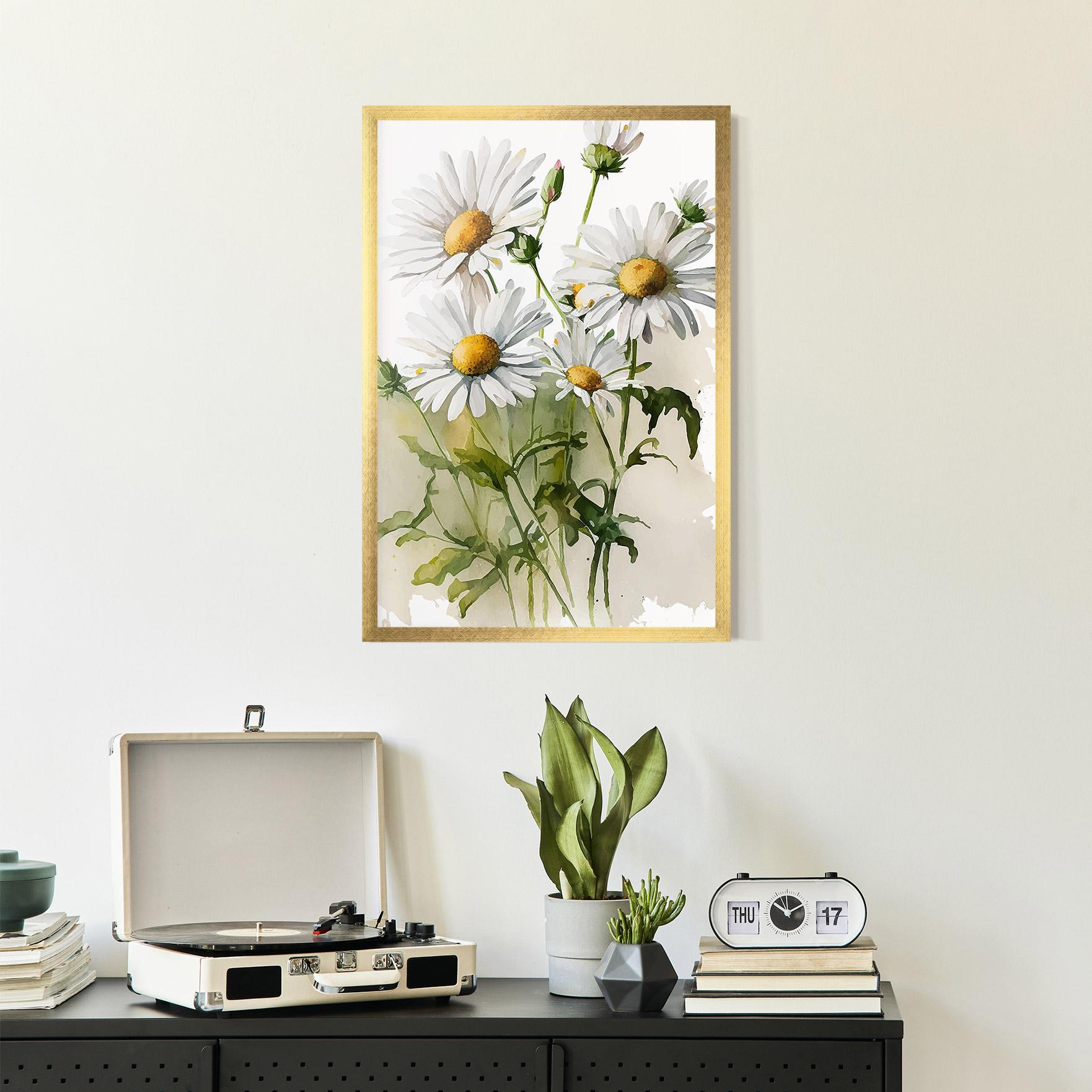 Poster Înrămat Painted Daisy mockup 2