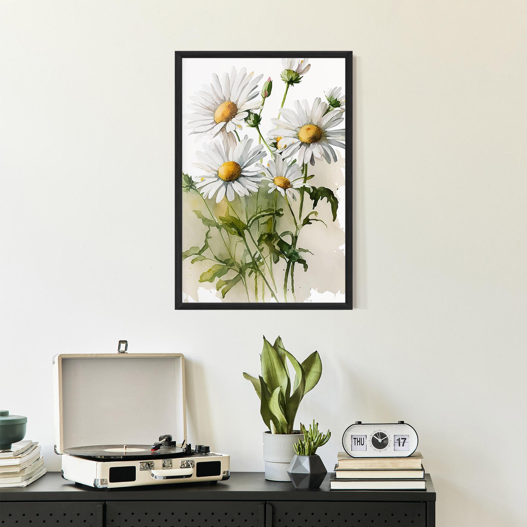 Poster Înrămat Painted Daisy mockup 2