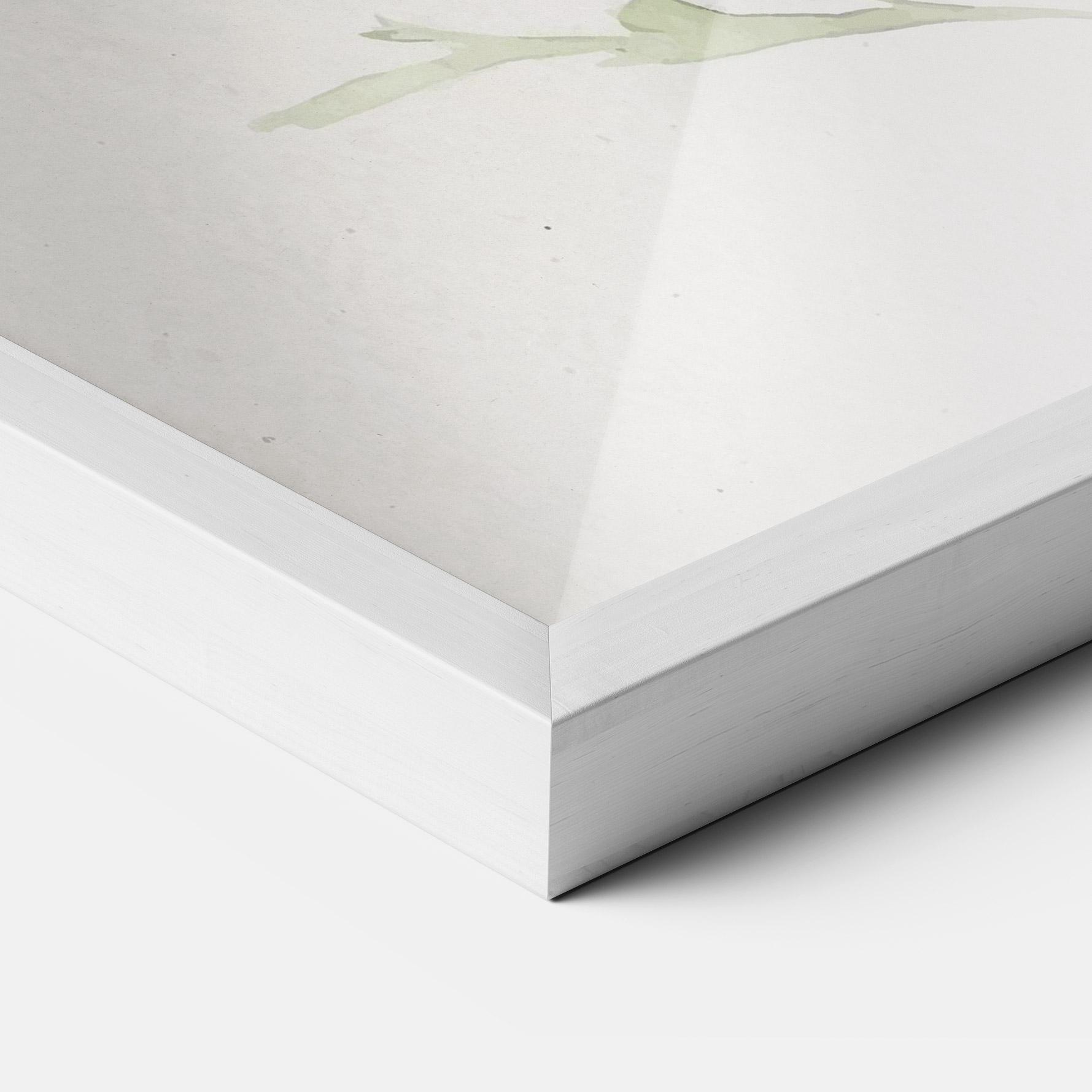 Poster Înrămat Painted White Daisy mockup 3