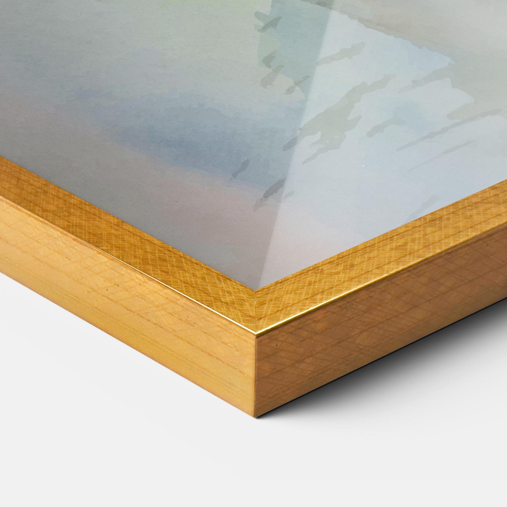 Poster Înrămat Old Daisy Paint mockup 3