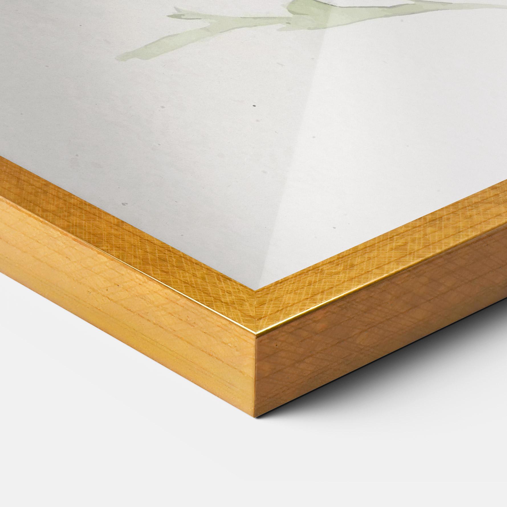 Poster Înrămat Painted White Daisy mockup 3