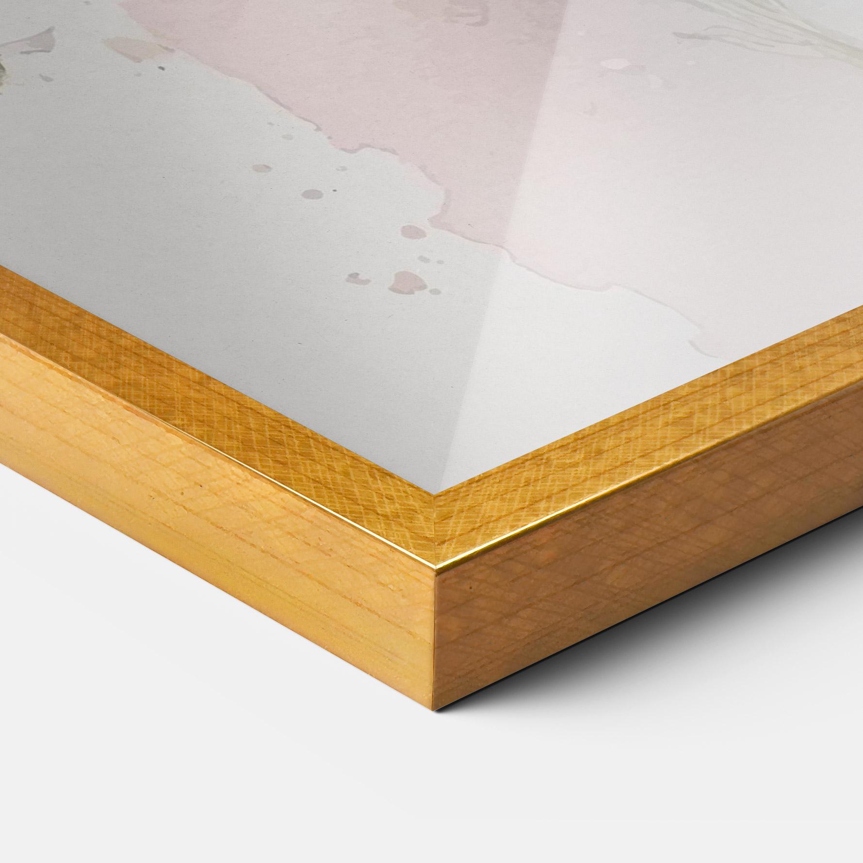 Poster Înrămat White Painted Daisy mockup 3