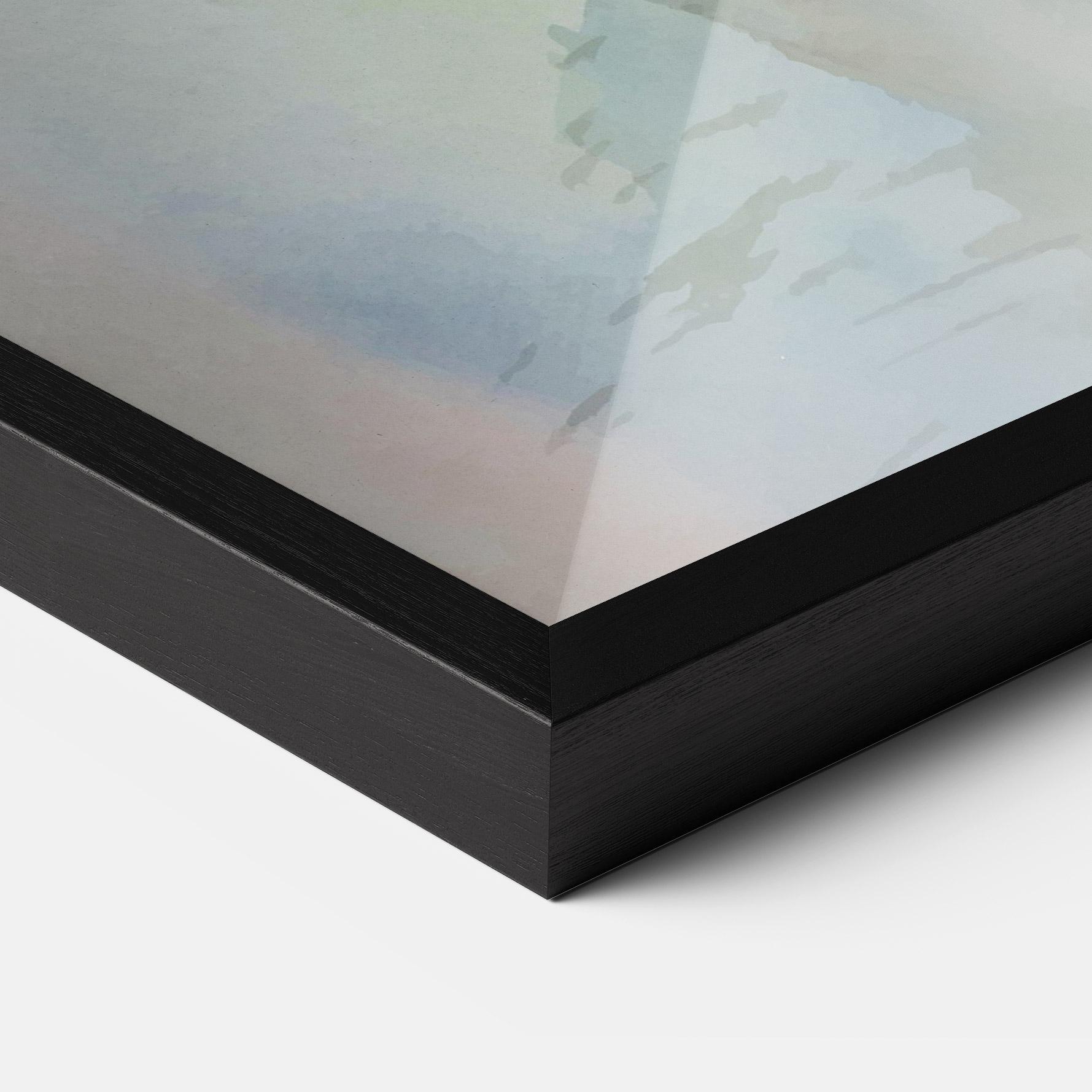 Poster Înrămat Old Daisy Paint mockup 3