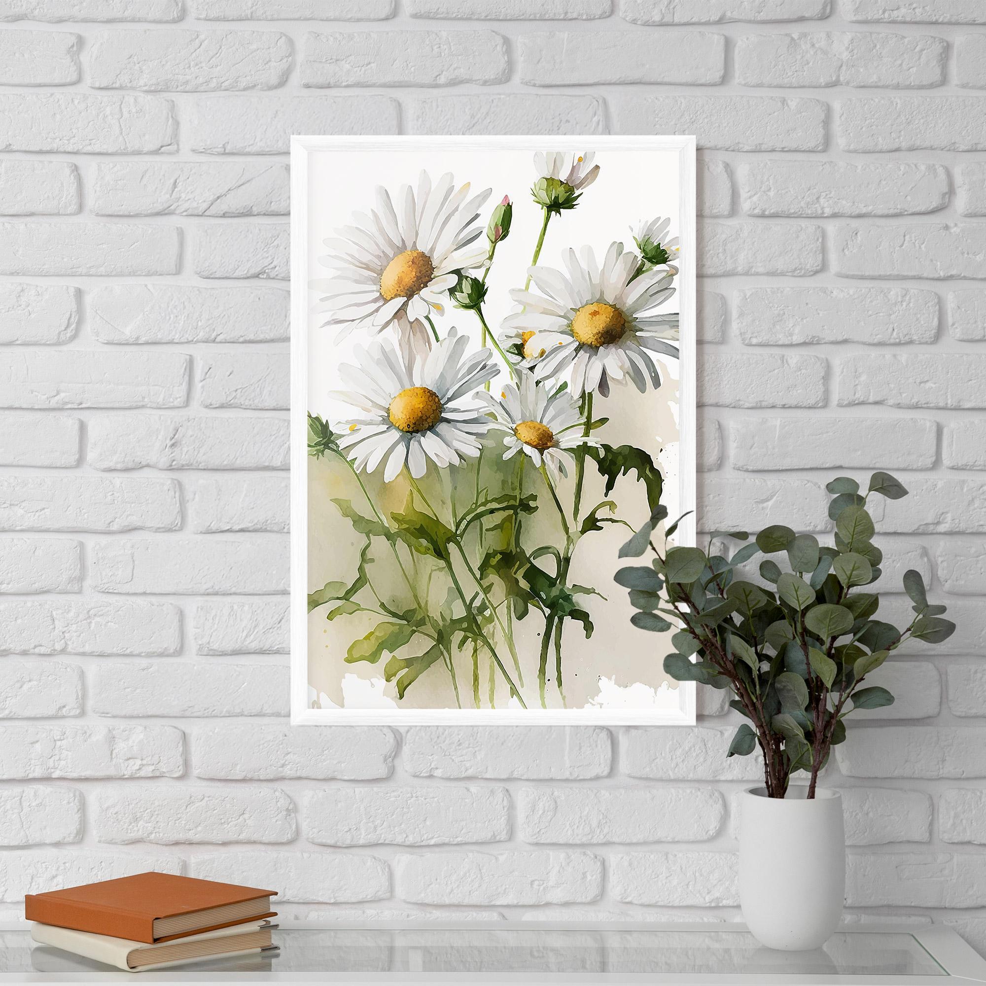 Poster Înrămat Painted Daisy mockup 5