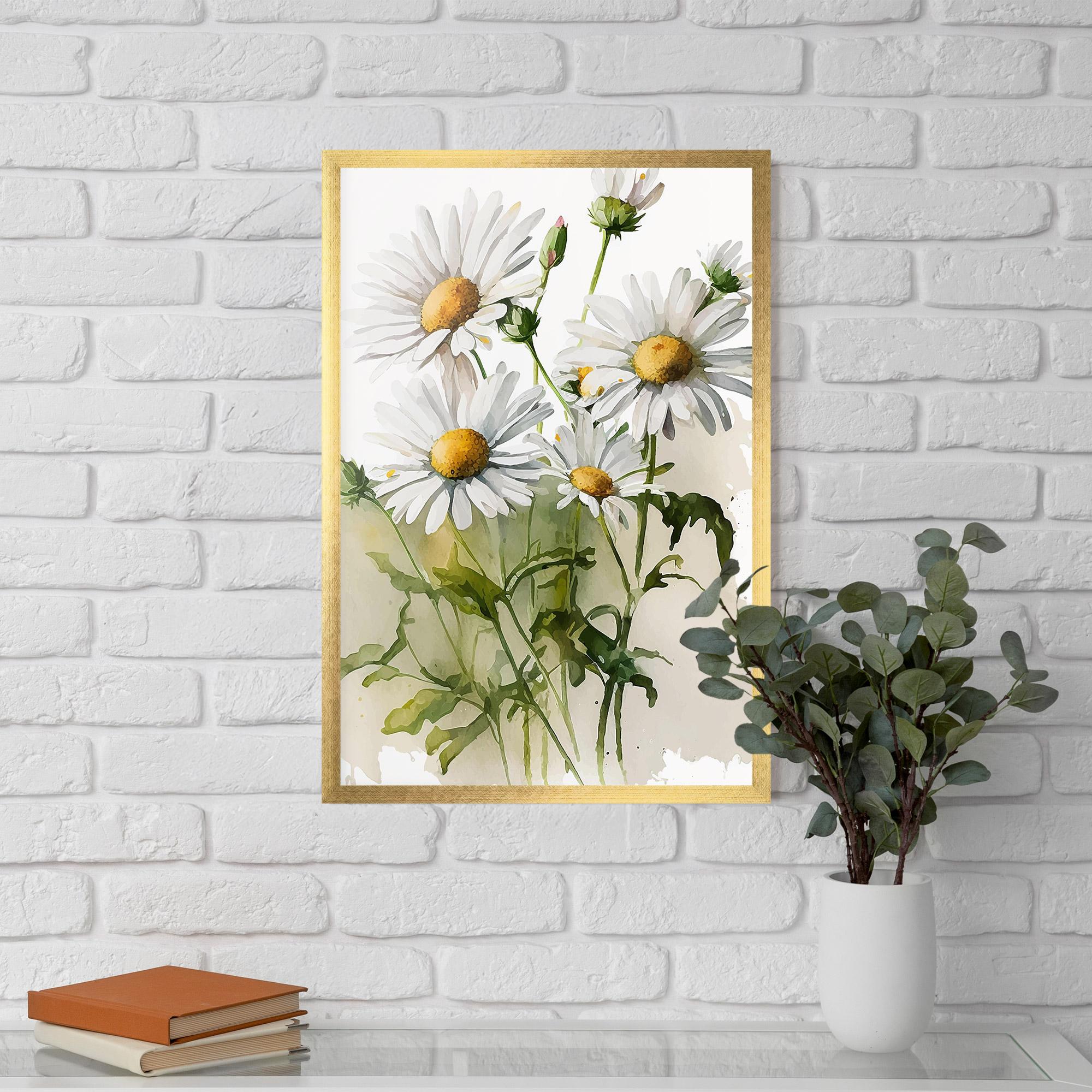 Poster Înrămat Painted Daisy mockup 5