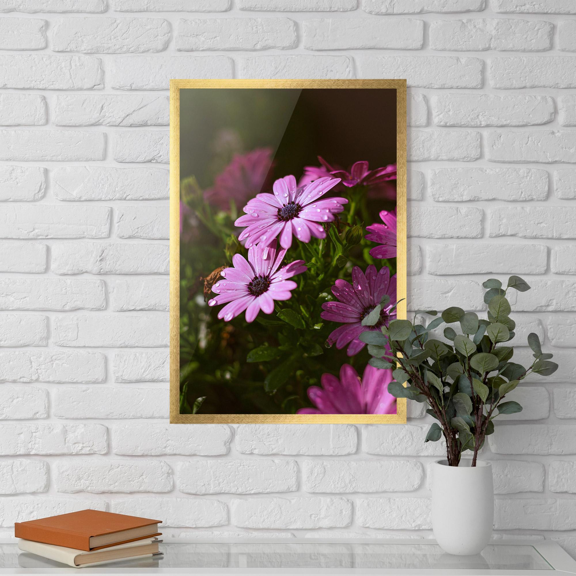 Poster Înrămat Purple Daisy mockup 5