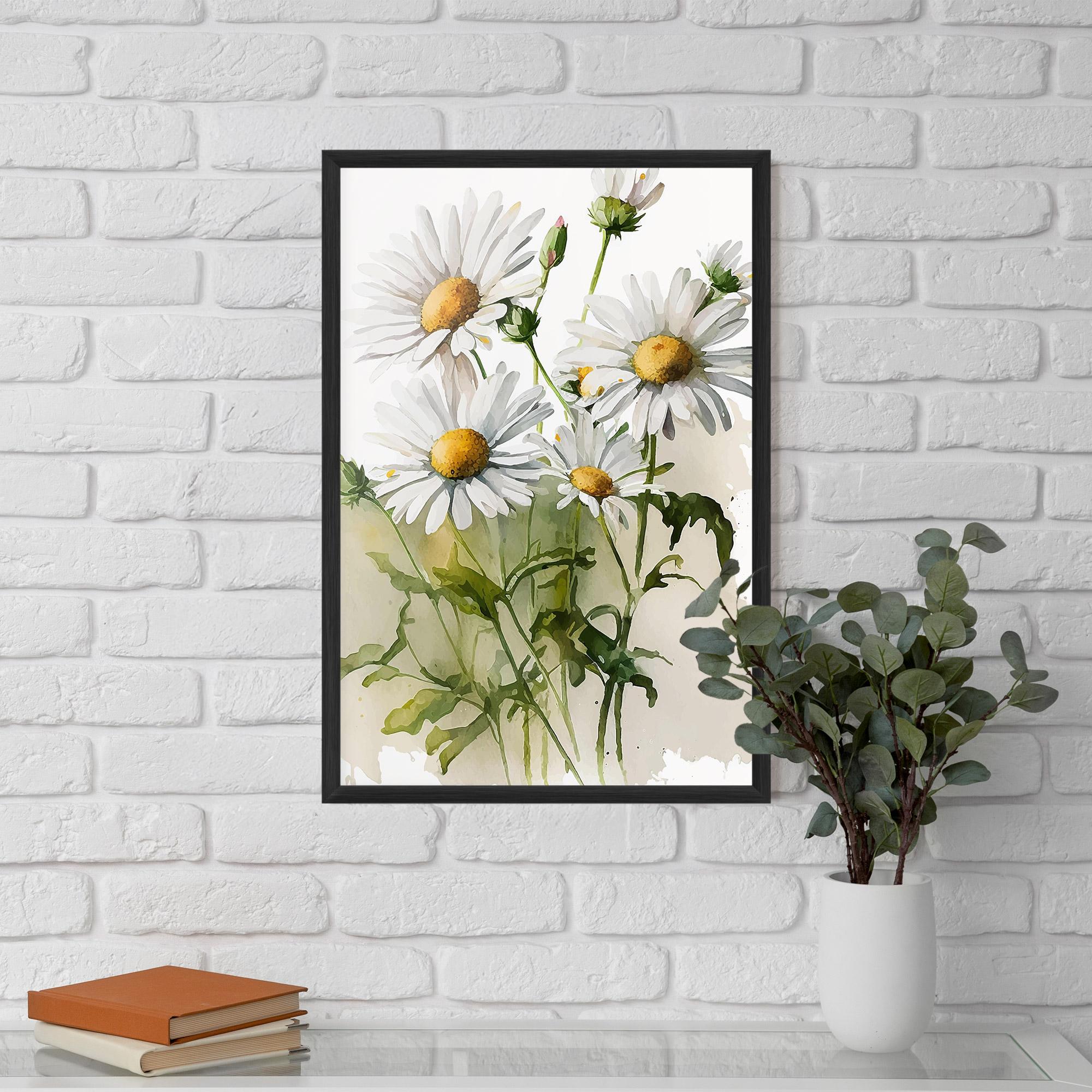 Poster Înrămat Painted Daisy mockup 5