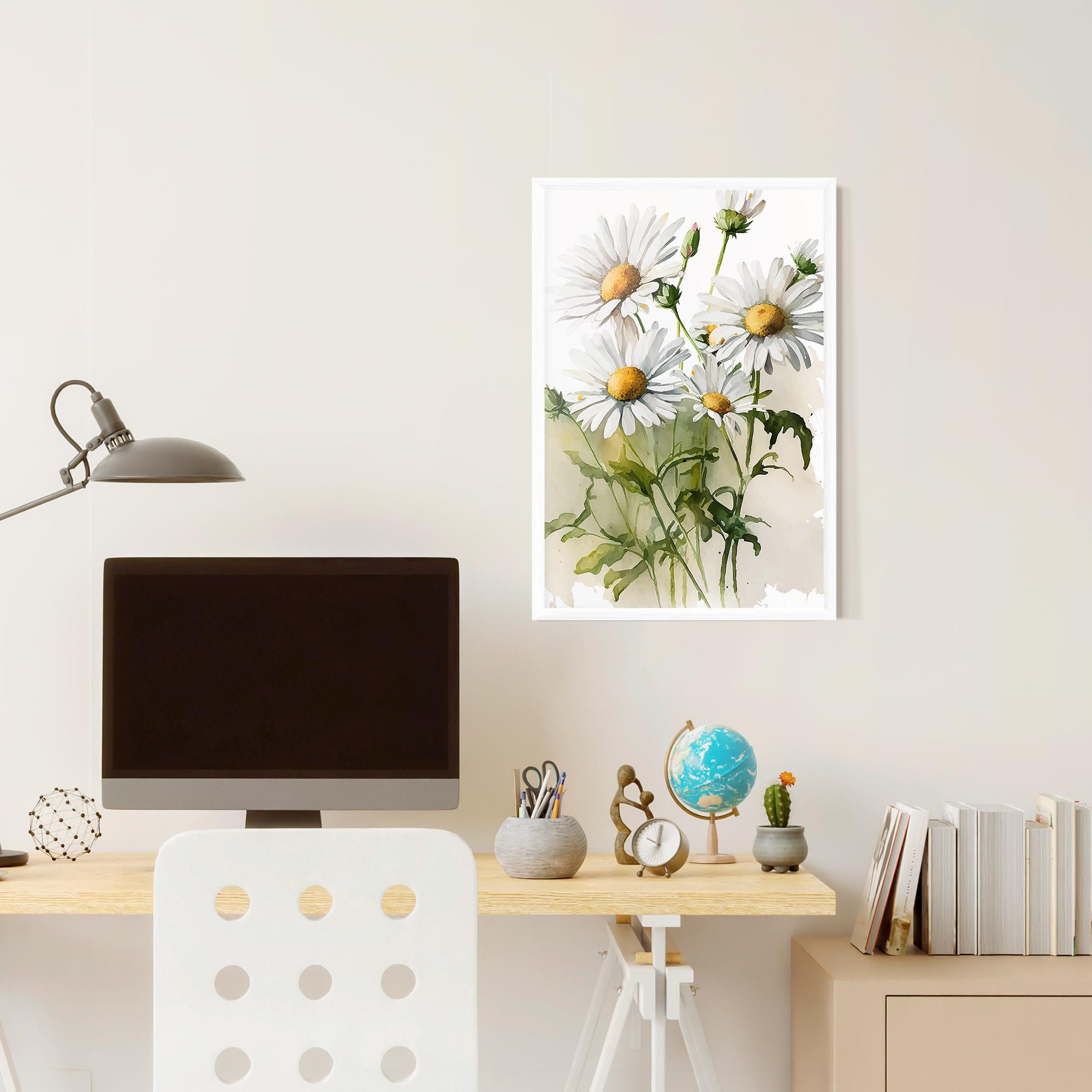 Poster Înrămat Painted Daisy mockup 6