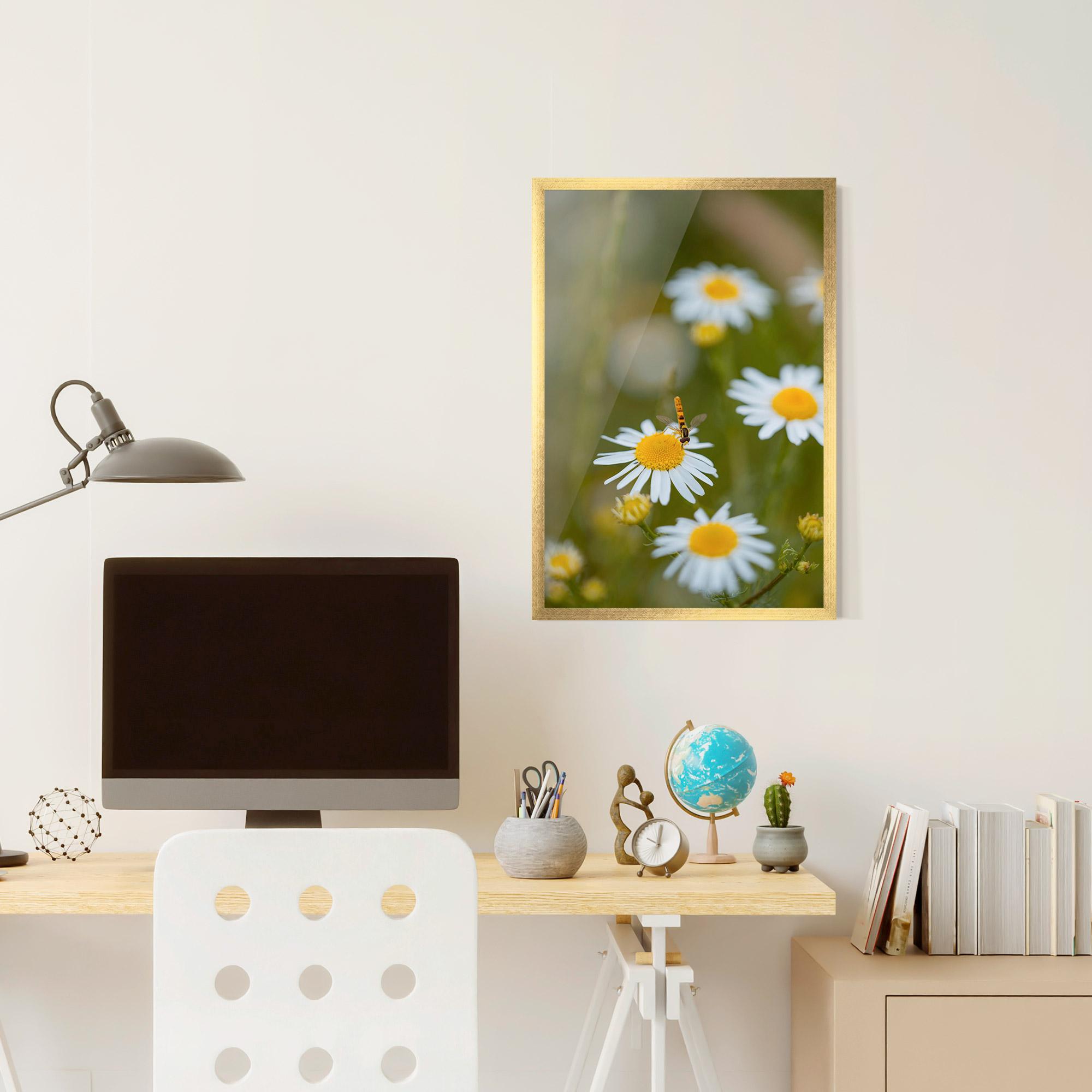 Poster Înrămat Bug On Small Daisy mockup 6