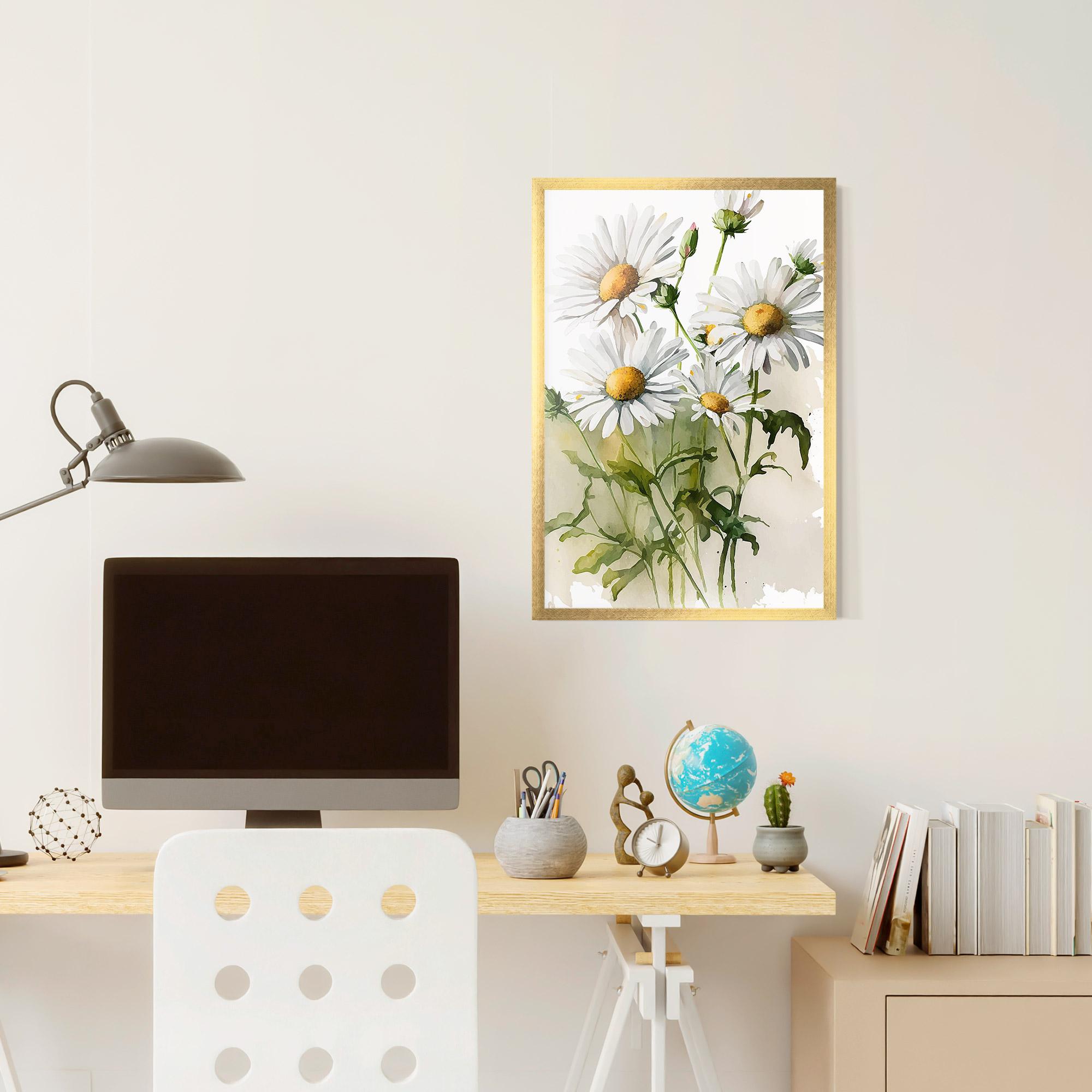 Poster Înrămat Painted Daisy mockup 6