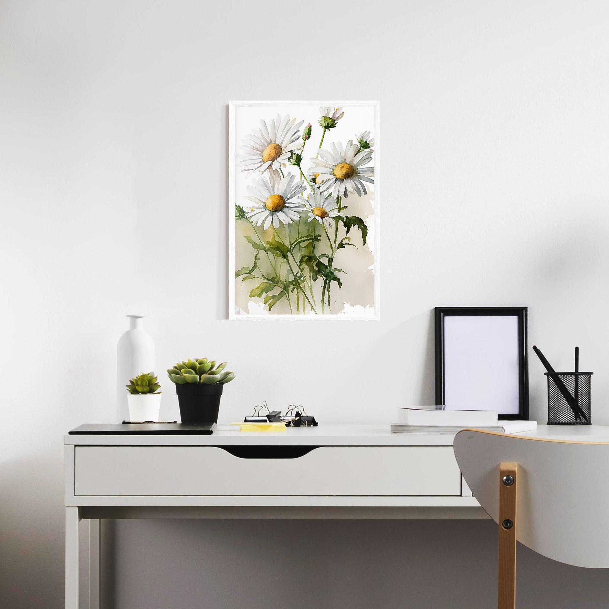 Poster Înrămat Painted Daisy mockup 7