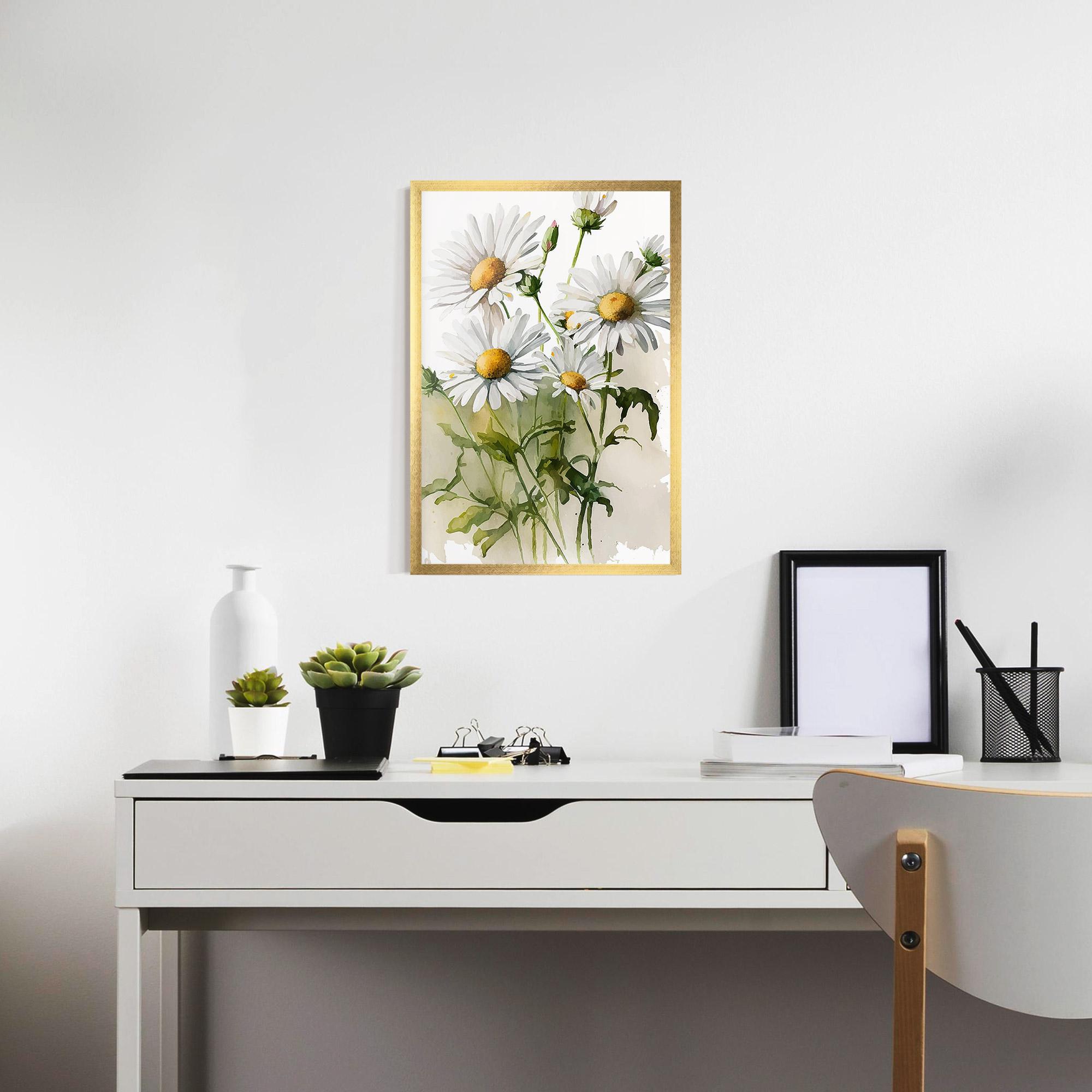 Poster Înrămat Painted Daisy mockup 7