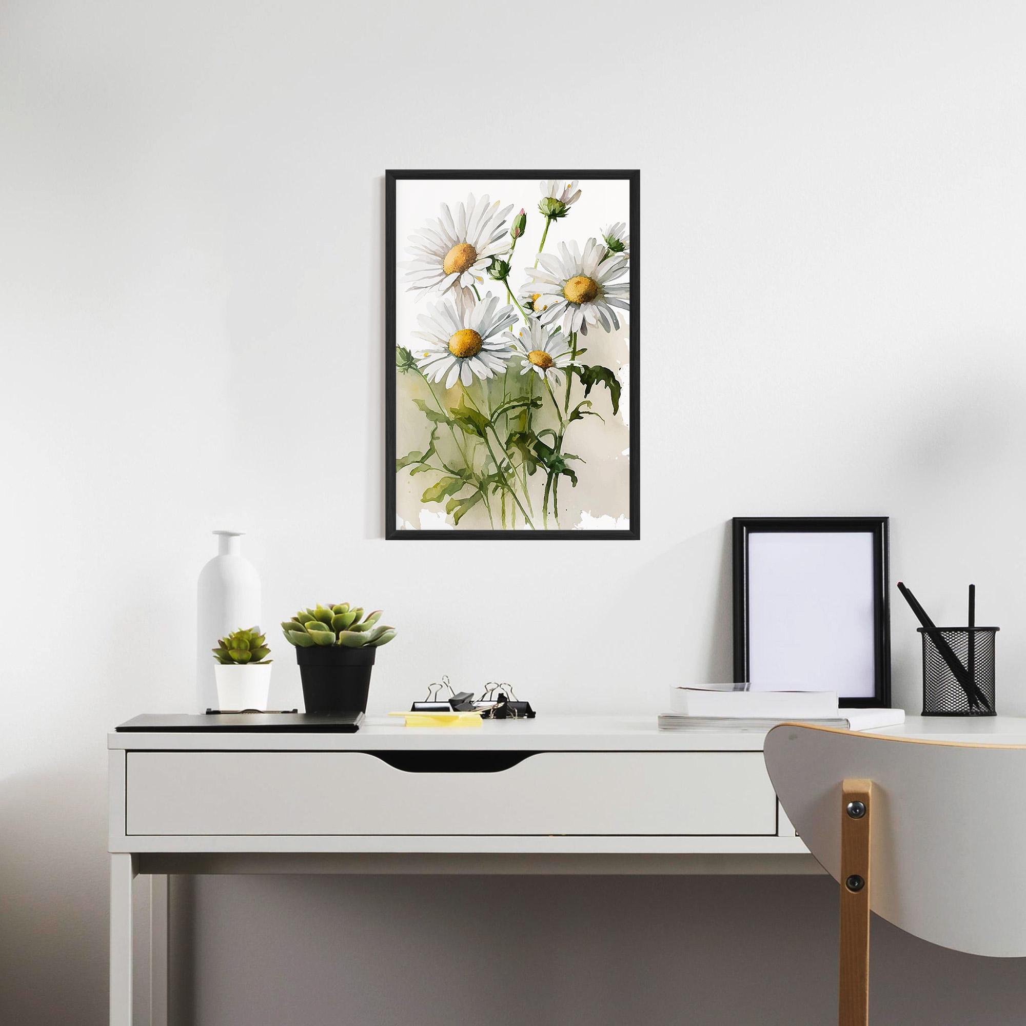 Poster Înrămat Painted Daisy mockup 7