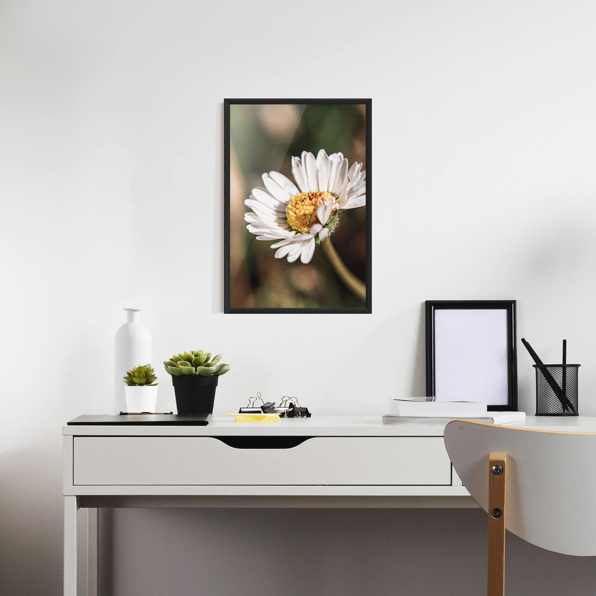 Poster Înrămat Yellow Pastel Daisy mockup 7