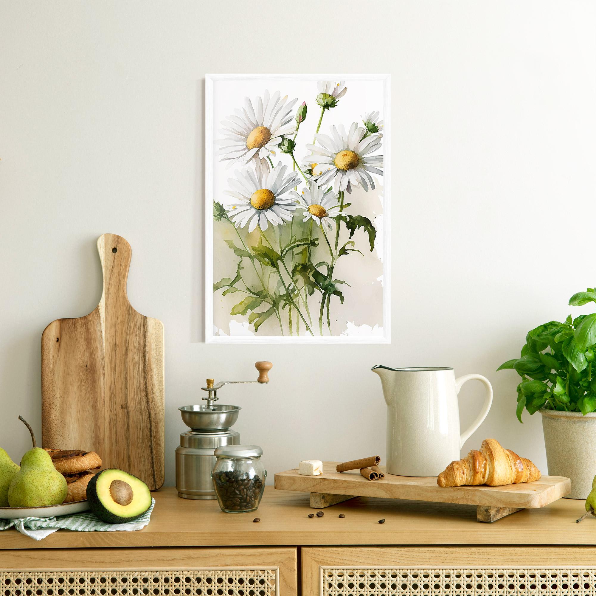 Poster Înrămat Painted Daisy mockup 8