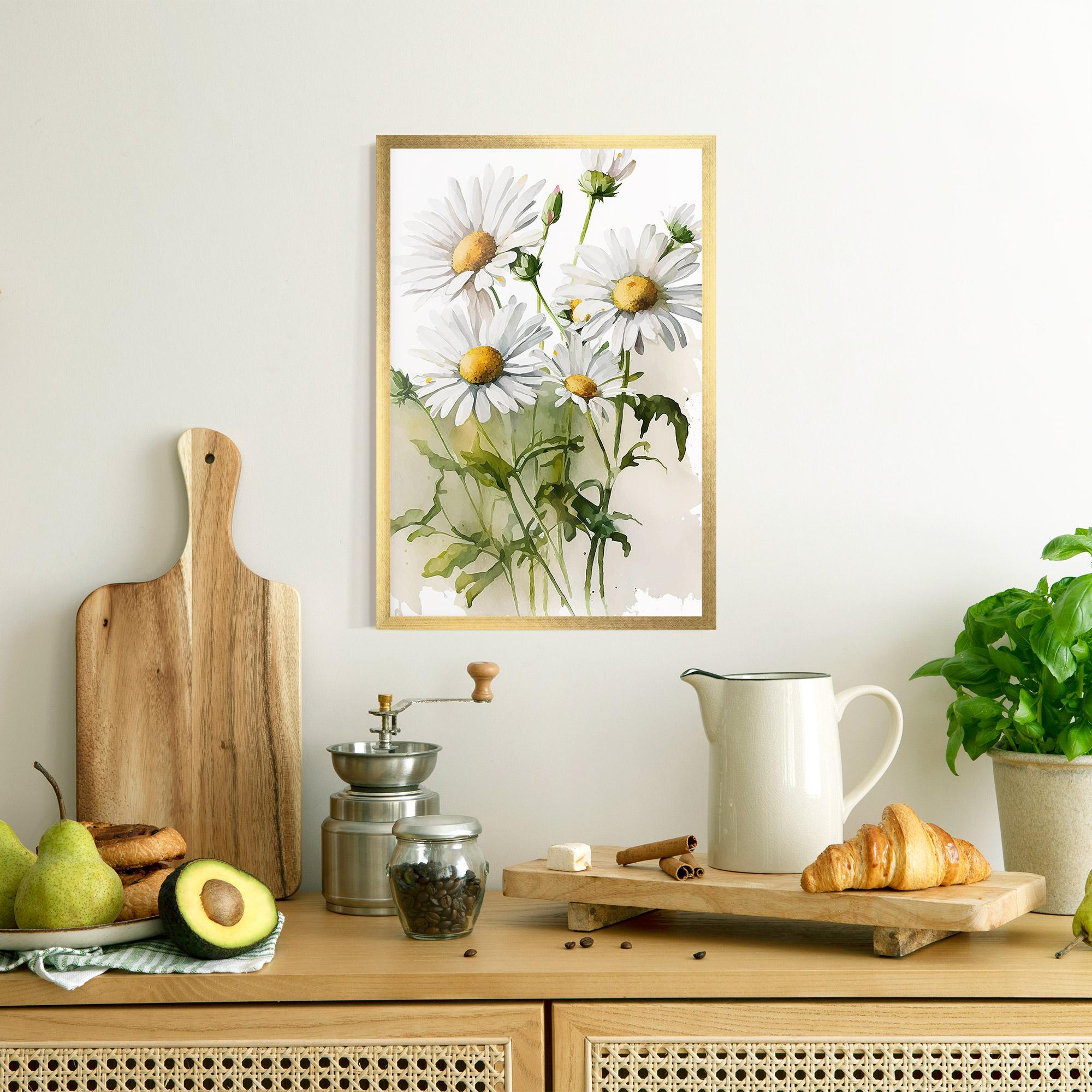Poster Înrămat Painted Daisy mockup 8