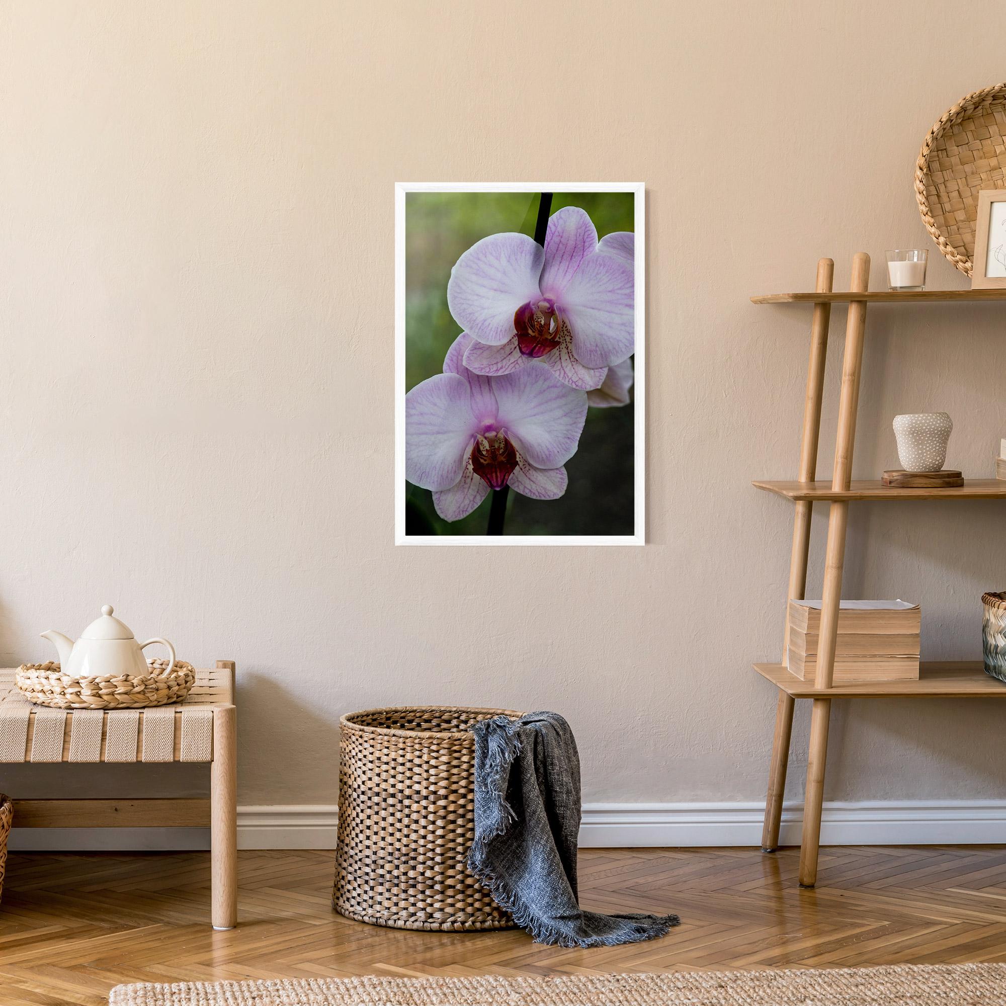 Poster Înrămat Garden Light Purple Orchid mockup 9
