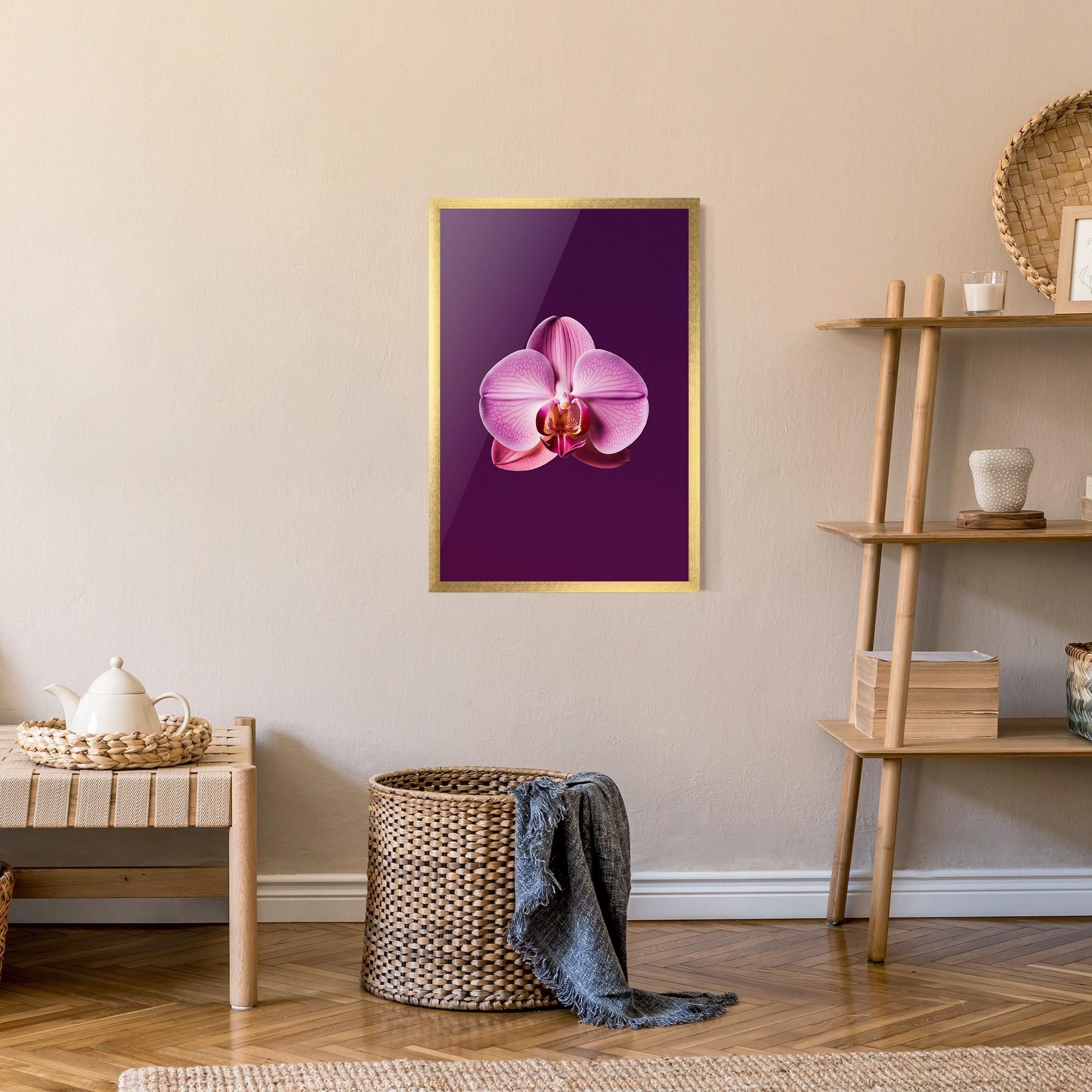 Poster Înrămat Purple Orchid mockup 9