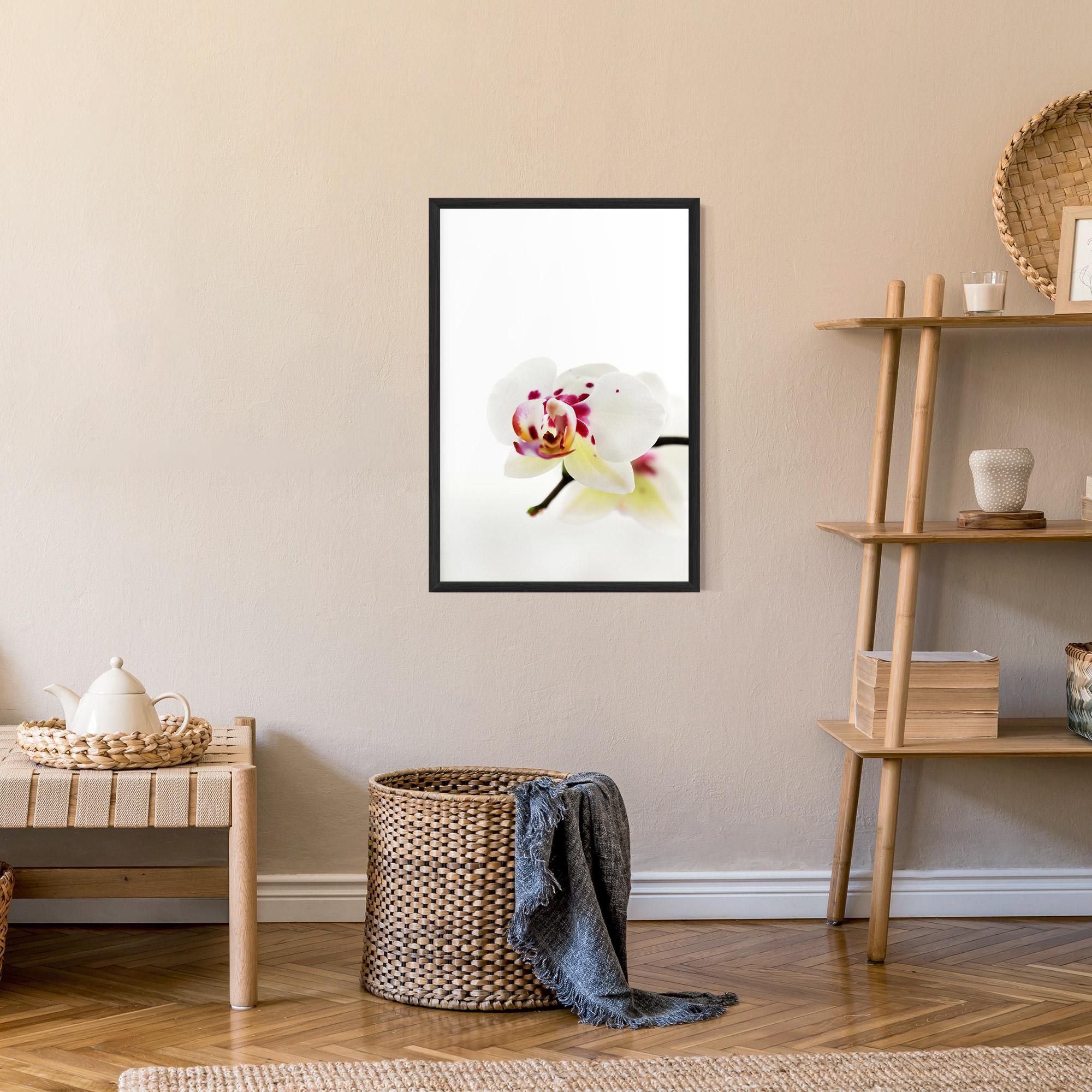 Poster Înrămat Clean White Orchid mockup 9