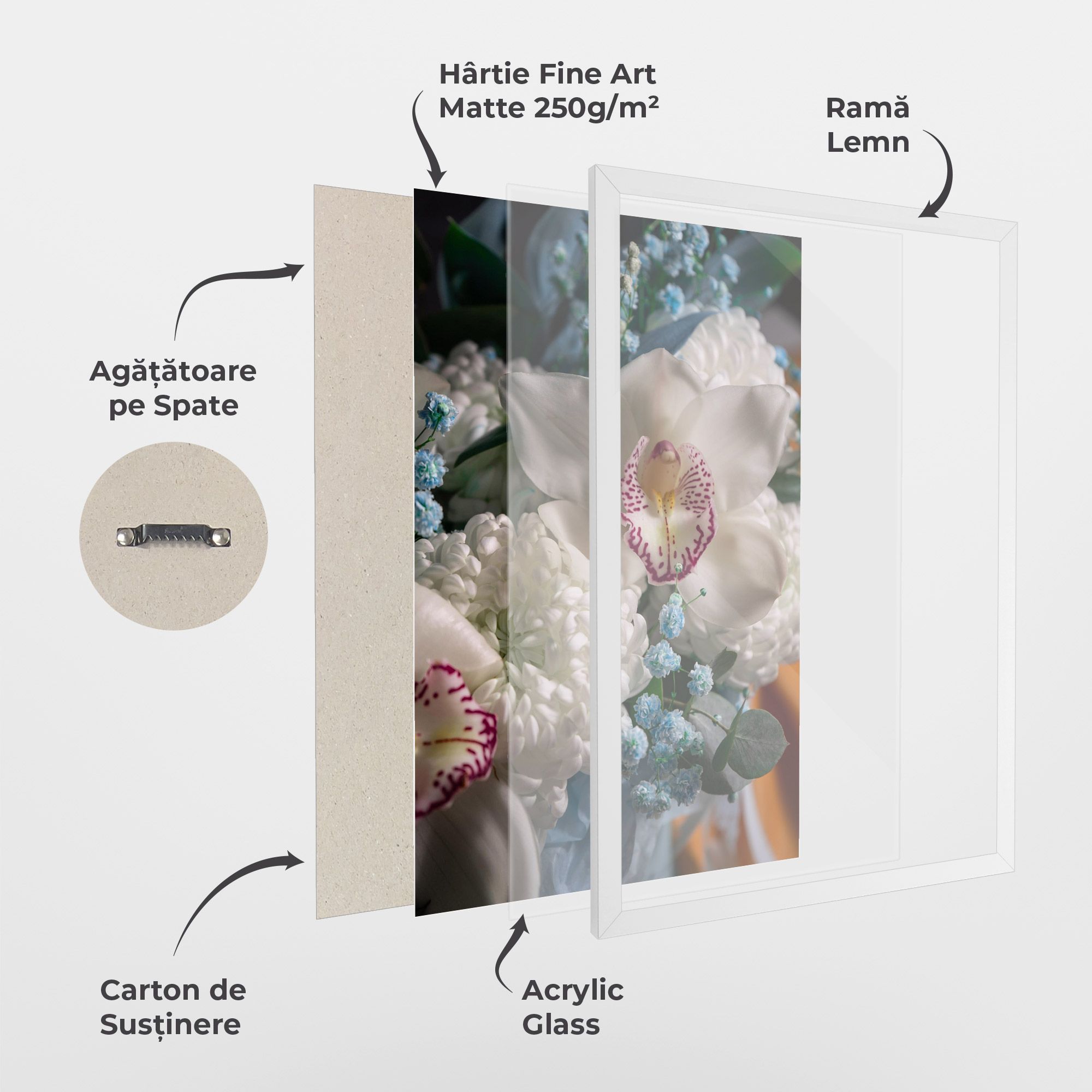 White Orchid With Blue mockup 1