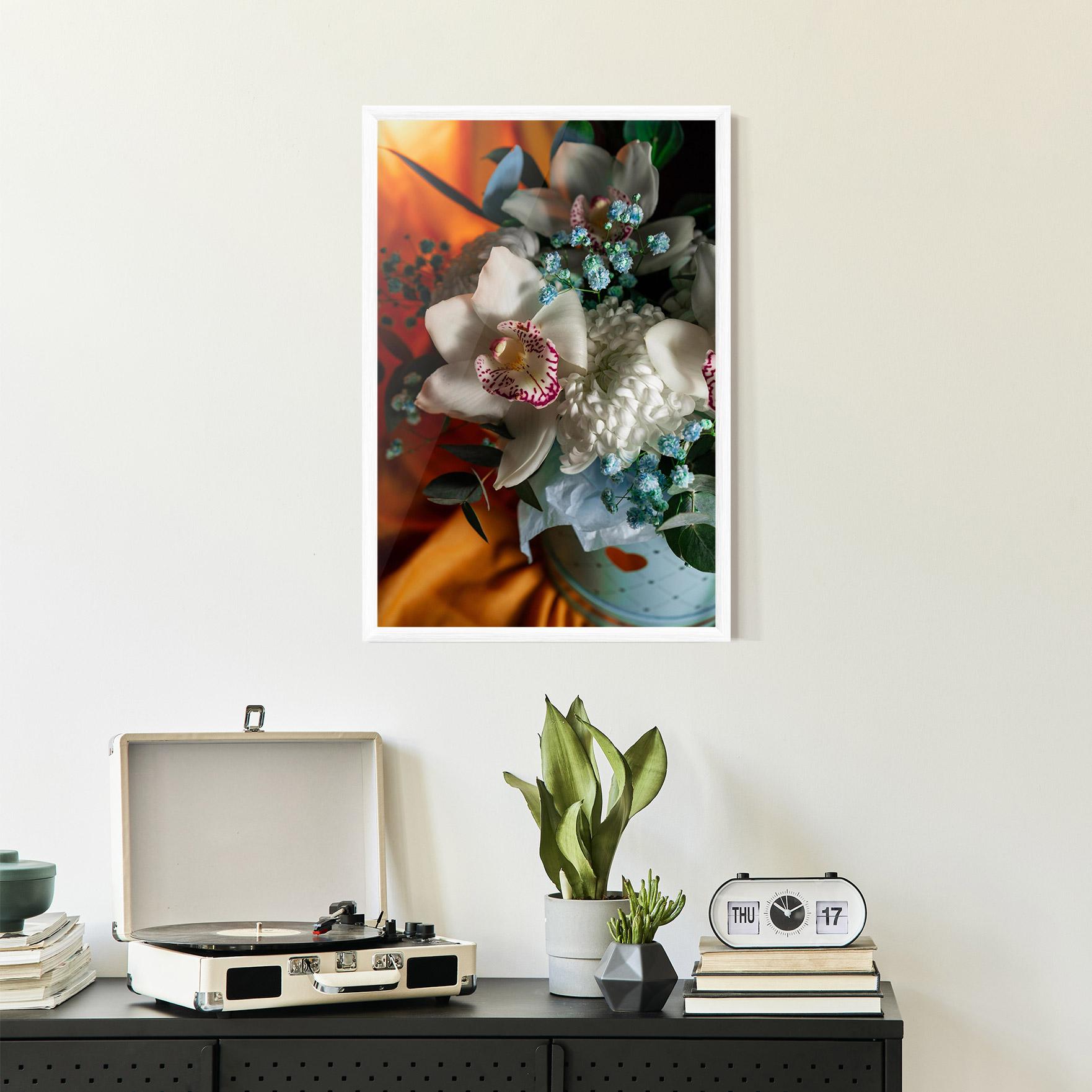 Poster Înrămat Orchid In Vase mockup 2