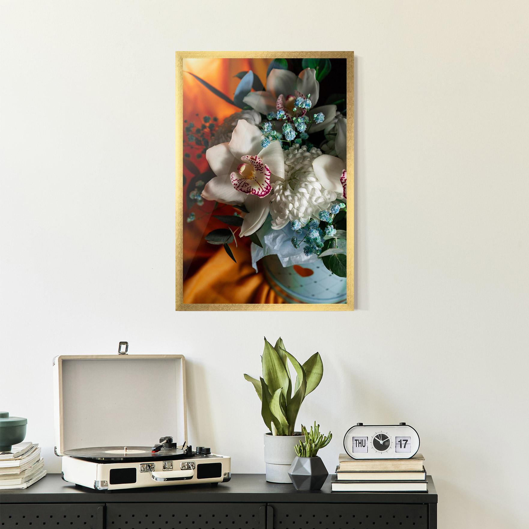 Poster Înrămat Orchid In Vase mockup 2