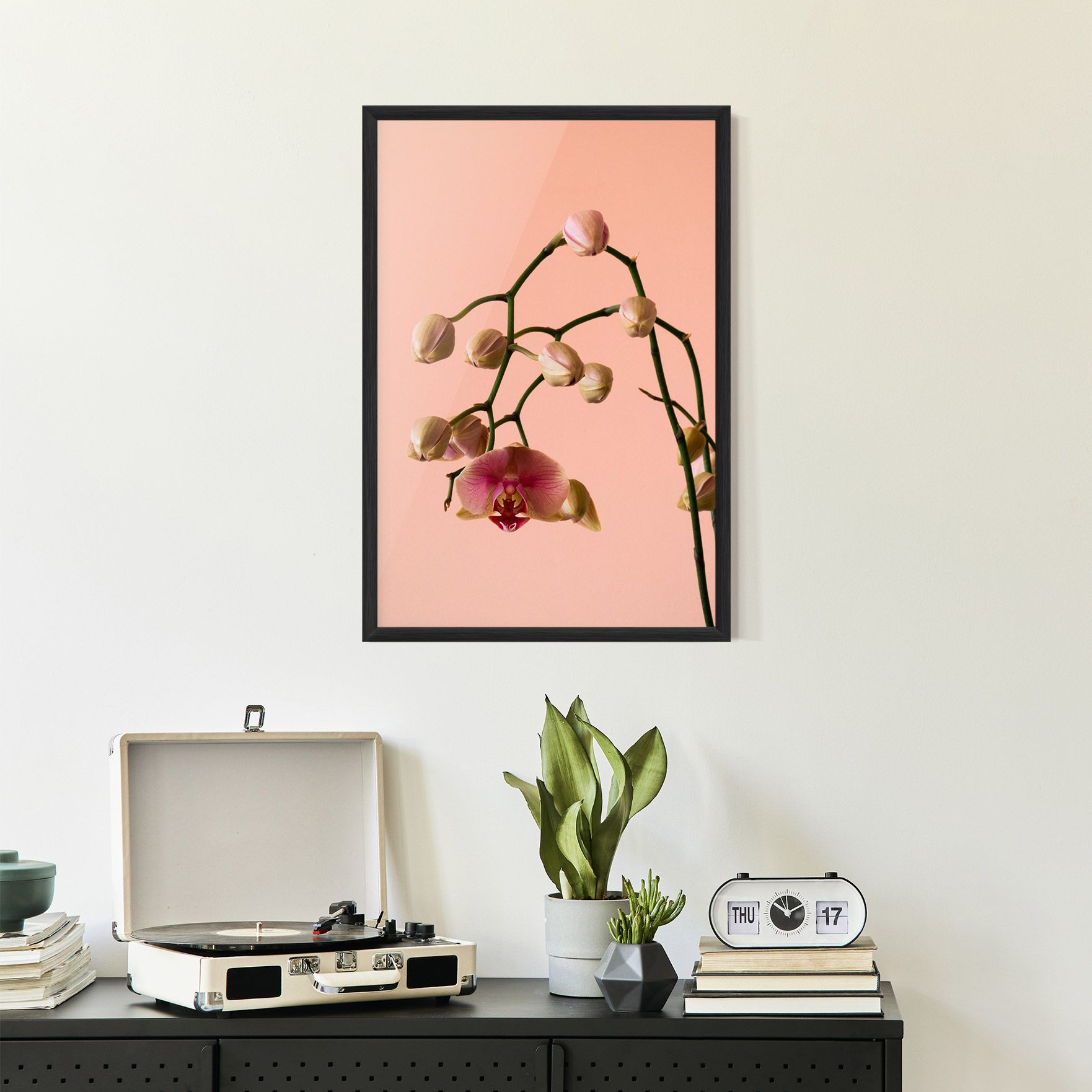 Orchids On Pink mockup 2